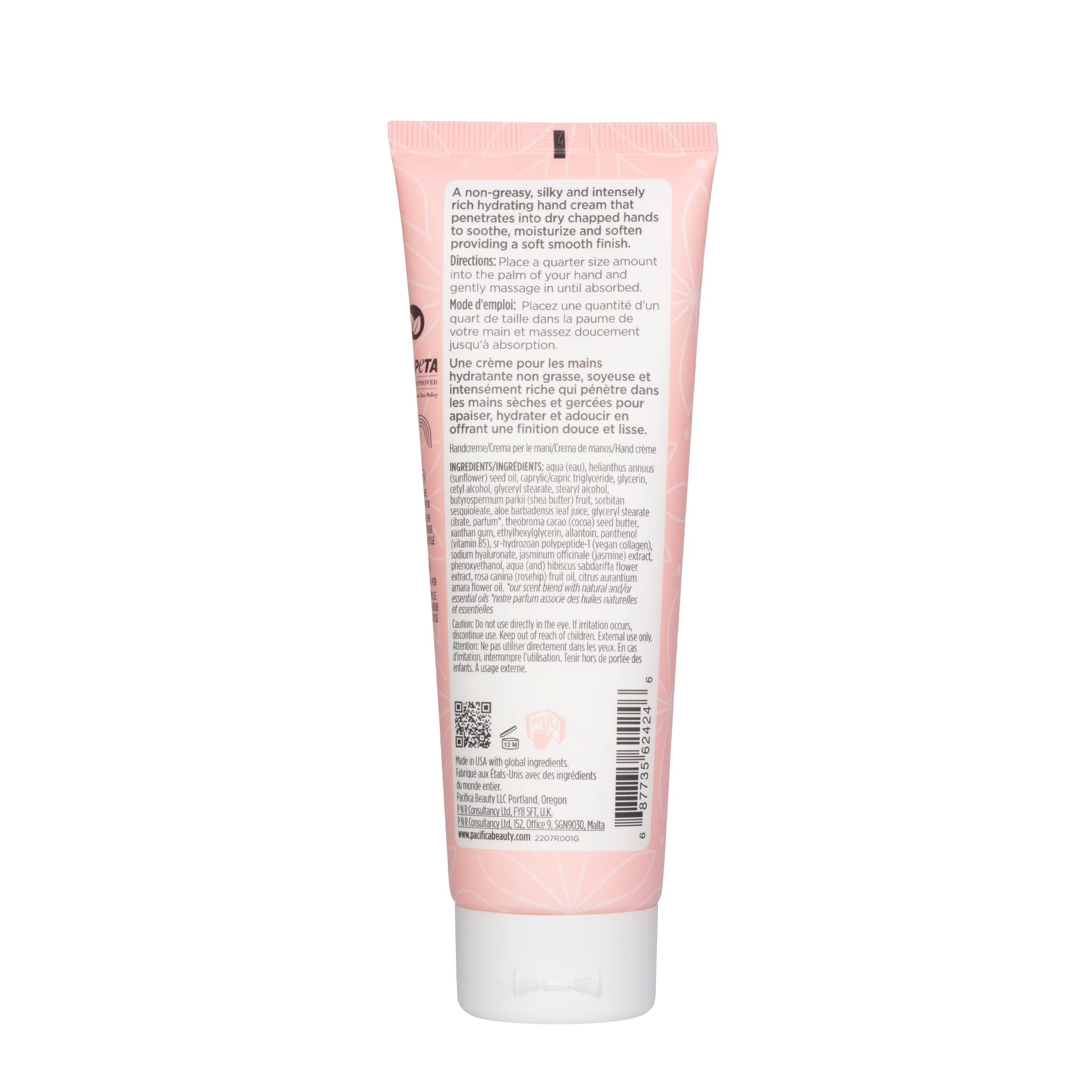Vegan Collagen Hand Cream for Dry Skin - 4 fl oz | Moisturizing & Nourishing for Work & Daily Care