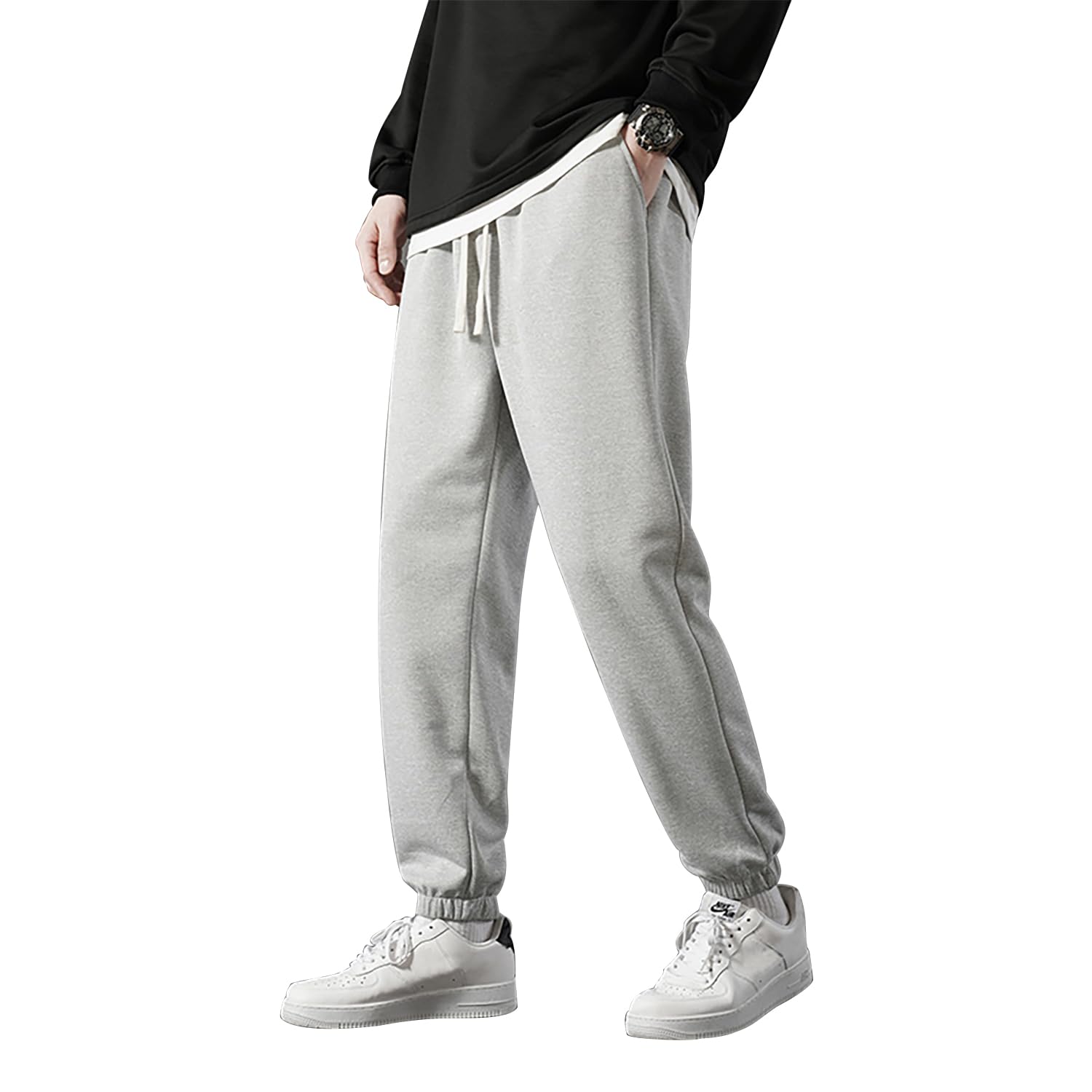 Marine Royal Men's Sweatpants - Comfortable Drawstring Waist Jogging Pants for Running, Fitness & Lounge Wear - Perfect for Gym, Workouts and Casual Everyday Use