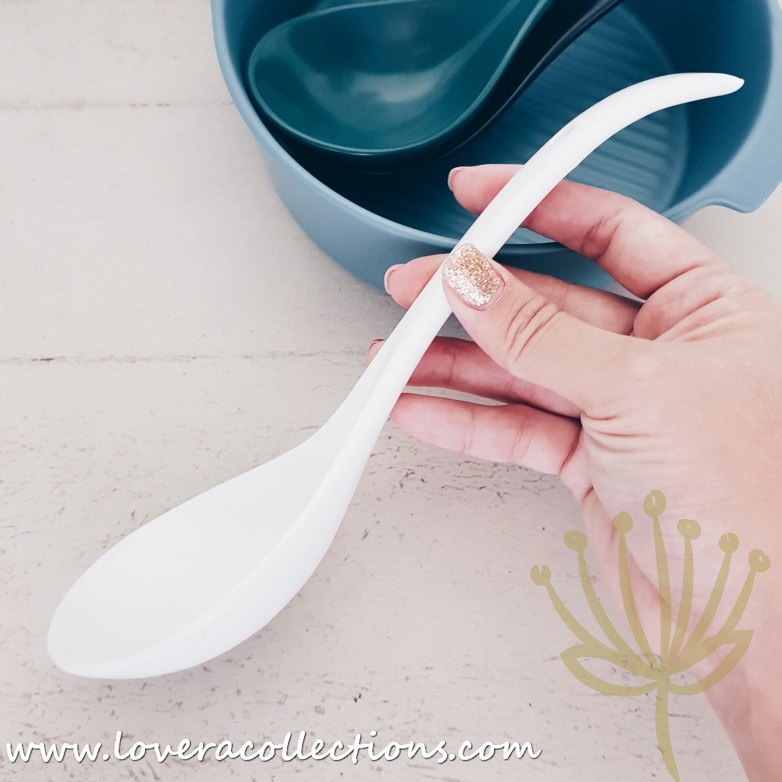 Premium Kalours Rice Scoops, Soup Spoons & Soup Ladles Set - 3-Piece Stainless Steel Kitchen Utensils for Serving, Cooking & Meal Prep - Perfect for Restaurants, Catering & Home Dining
