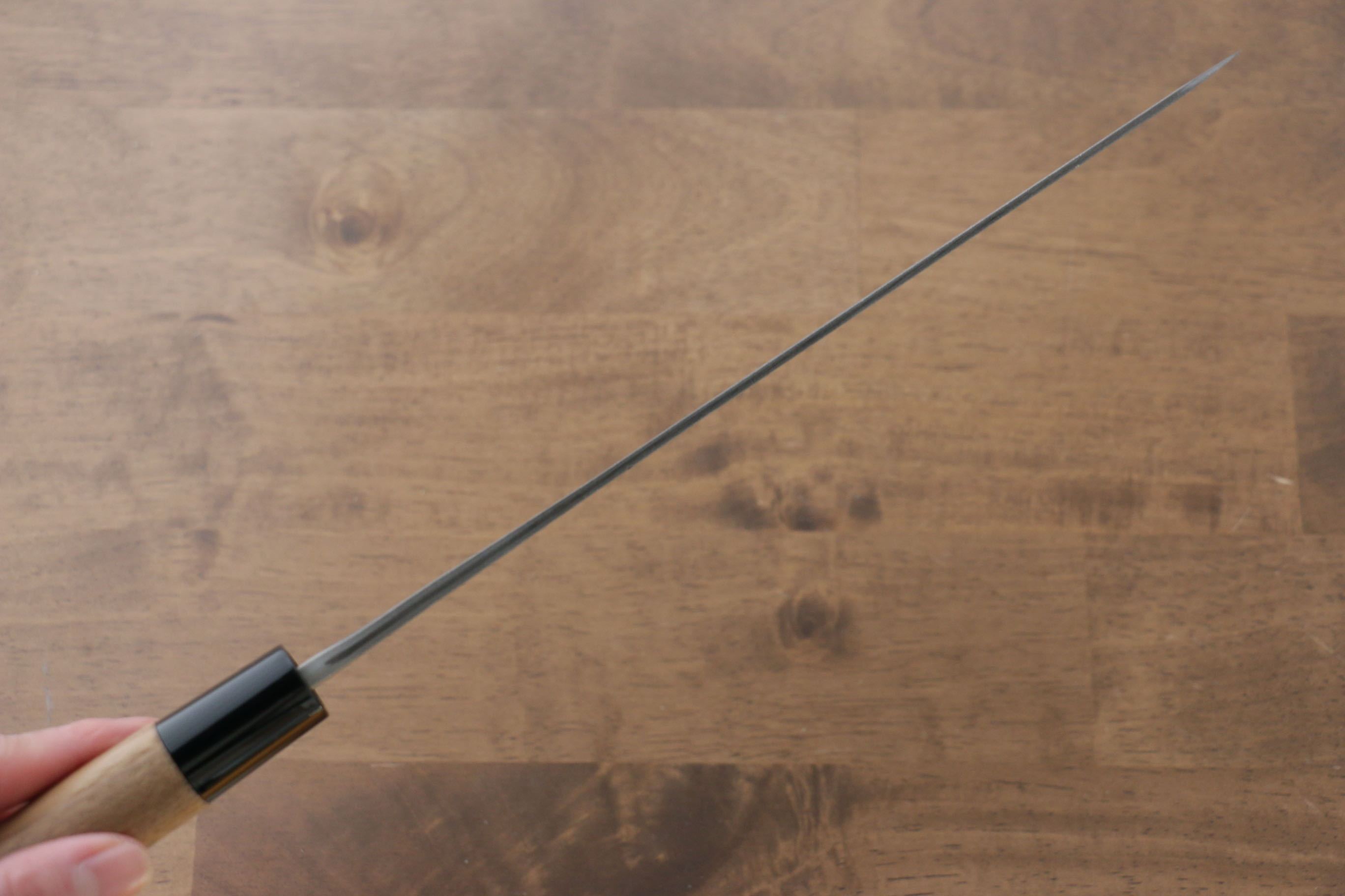 Premium Seisuke Blue Steel No.2 Nashiji Gyuto Japanese Chef Knife 240mm with Chestnut Handle - Perfect for Sushi, Meat Cutting & Professional Kitchen Use