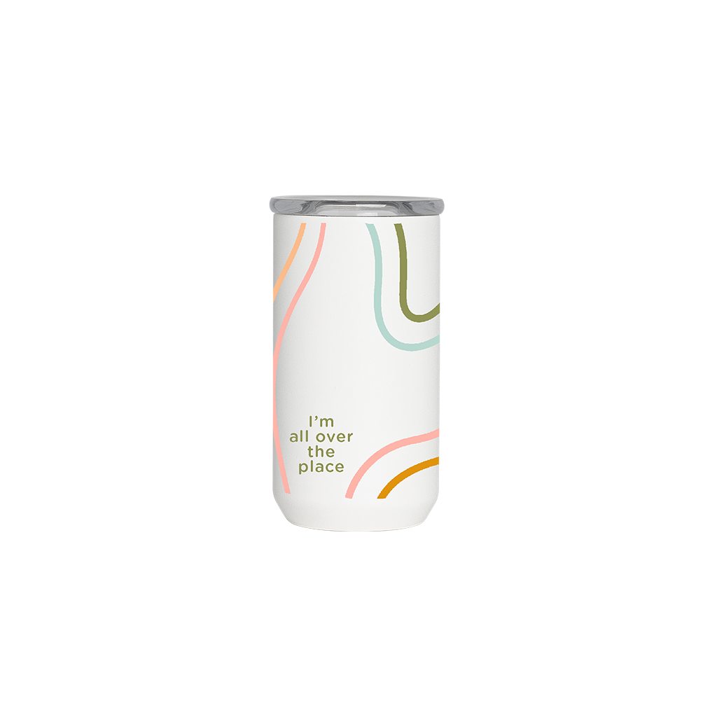 12 oz. Insulated Stainless Steel Tumbler - Double Wall Vacuum Cup for Hot & Cold Drinks - Leakproof Travel Mug for Coffee, Tea, Water - Perfect for Office, Gym, Commuting & Outdoor Activities