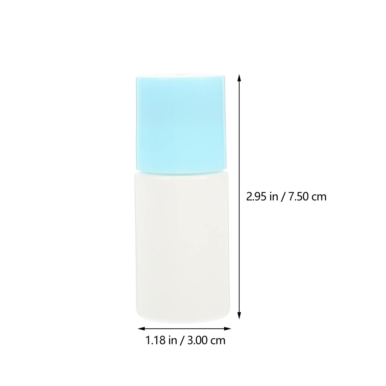 EXCLUZO 10Pcs Empty Roll-On Bottles for Essential Oils, Liquid Foundation, Nail Polish & Correction Fluid - Refillable Cosmetic Containers with Sponge Applicator - Perfect for DIY Beauty, Travel & Salon Use