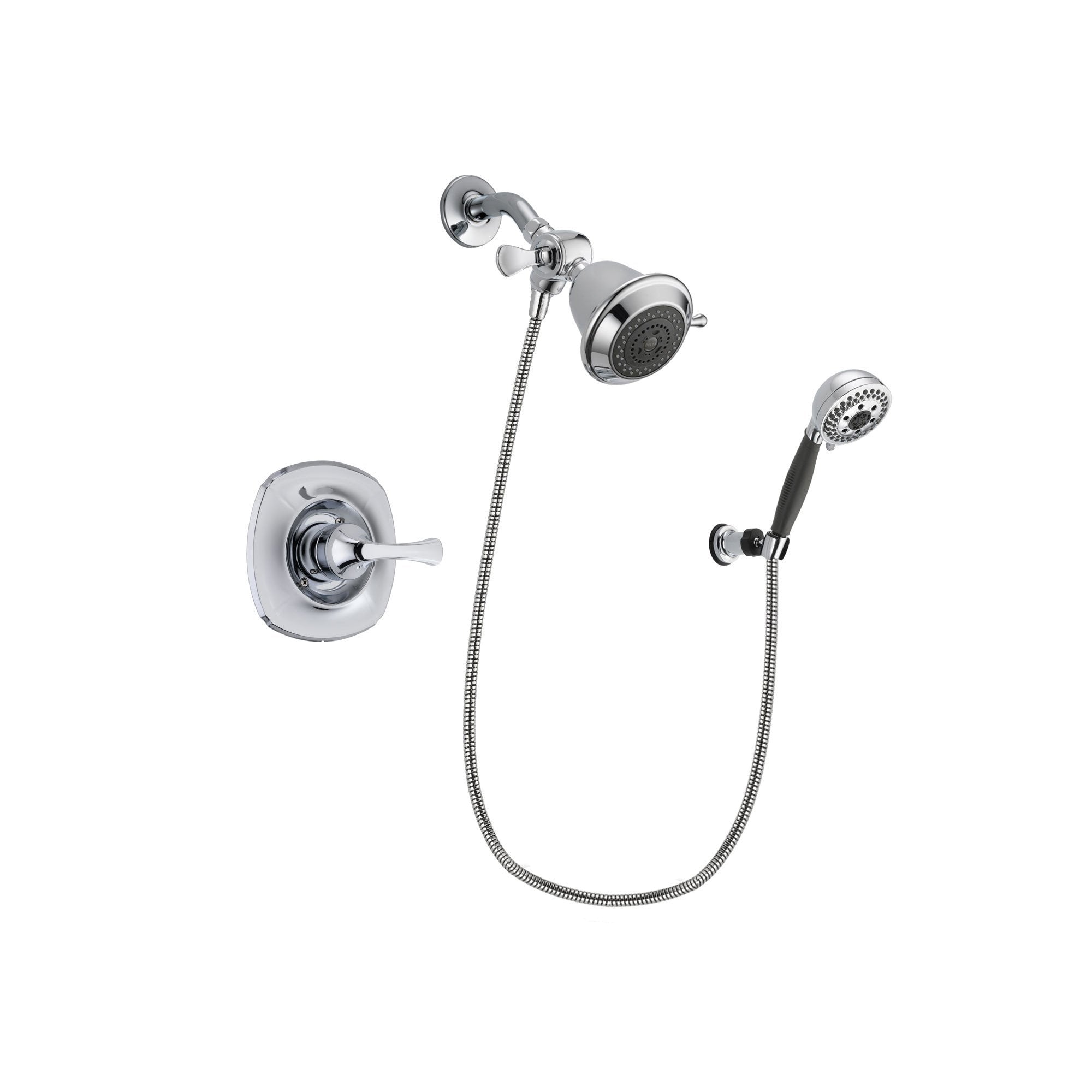 Delta Addison Chrome Shower Faucet System with Showerhead & Hand Shower DSP1122V - Perfect for Bathroom Renovation & Modern Home Upgrade