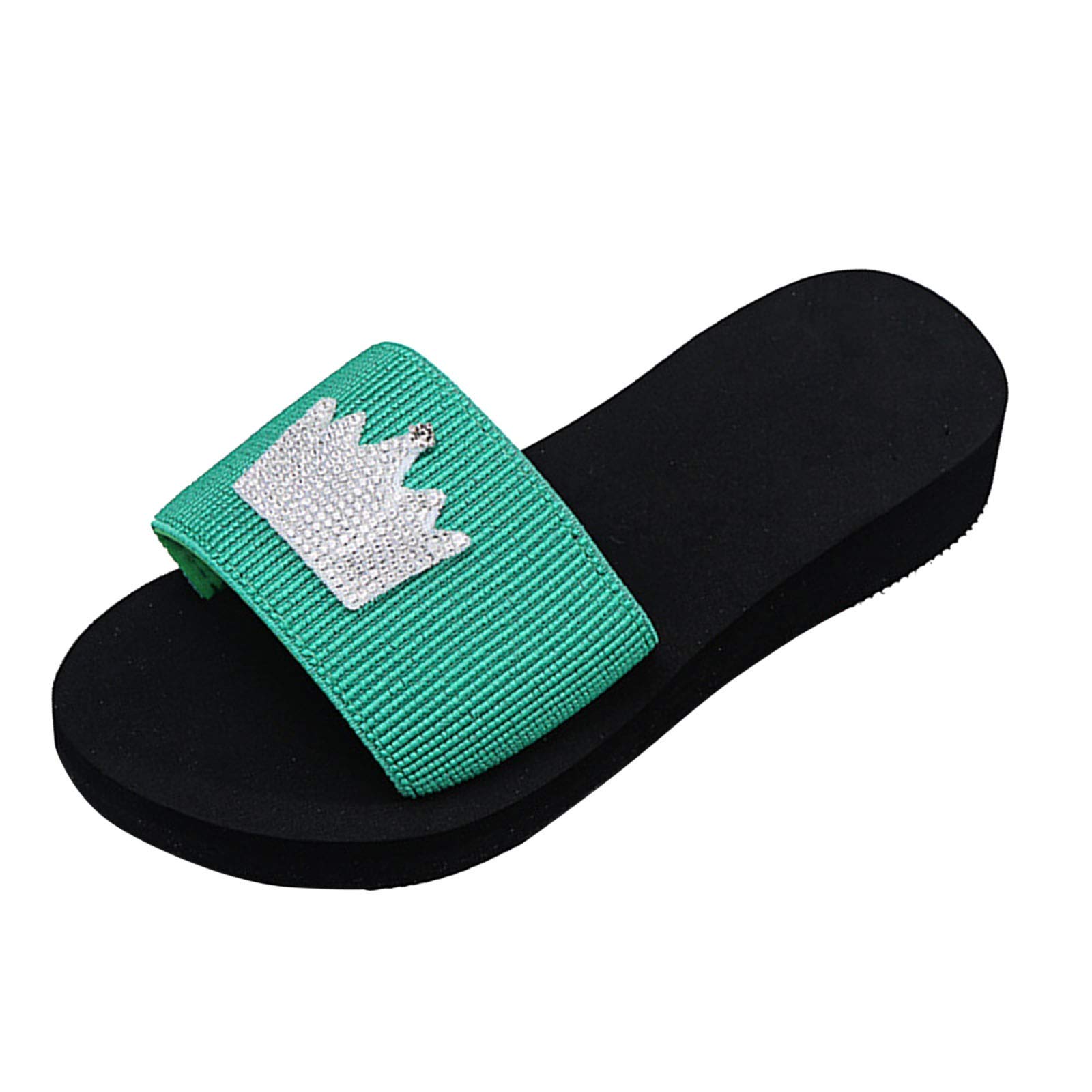 Women's Softball Sliding Shorts with Thick Padding | Rhinestone Flat Sandals with Crown Design | Summer Casual Wear & Outdoor Sports Accessories for Women | Perfect for Softball Games, Beach Outings & Summer Fashion