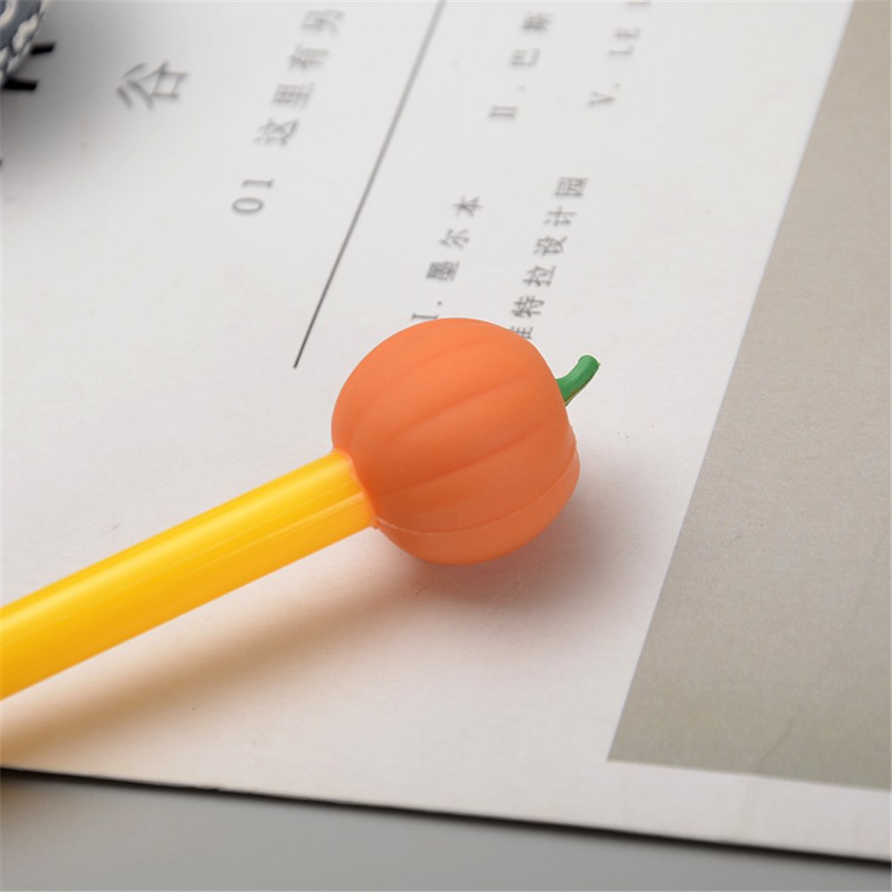 Halloween Pumpkin Gel Pens - Cute Kawaii Gel Ink Pens for School & Office, Fun Stationery Supplies for Girls & Kids (12-Pack) - Perfect for Halloween Party Favors, School Projects & Gift Giving