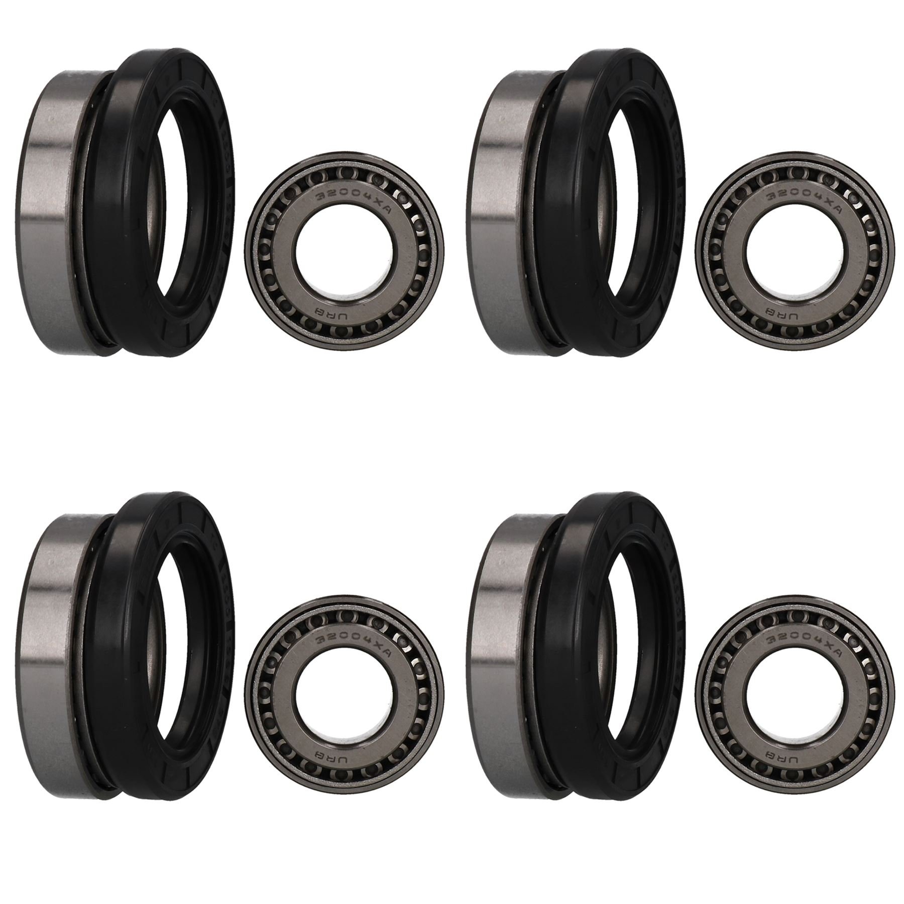 AB Tools 4 Trailer Taper Roller Bearing Kit - Compatible with Avonride 11890 & Indespension ISHU013 - Heavy Duty Replacement for Smooth Towing & Trailering