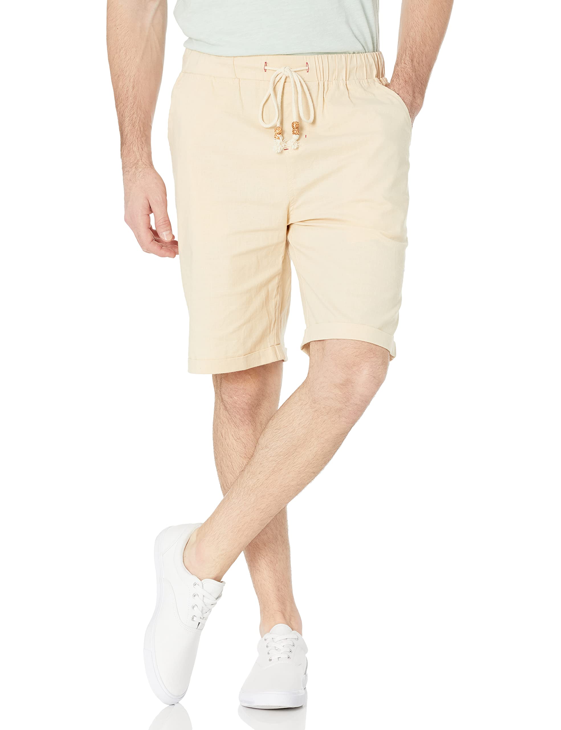 Amazon Essentials Men's Linen Casual Classic Fit Short Sleeve Shirt - Breathable Summer Comfort for Outdoor Activities & Travel