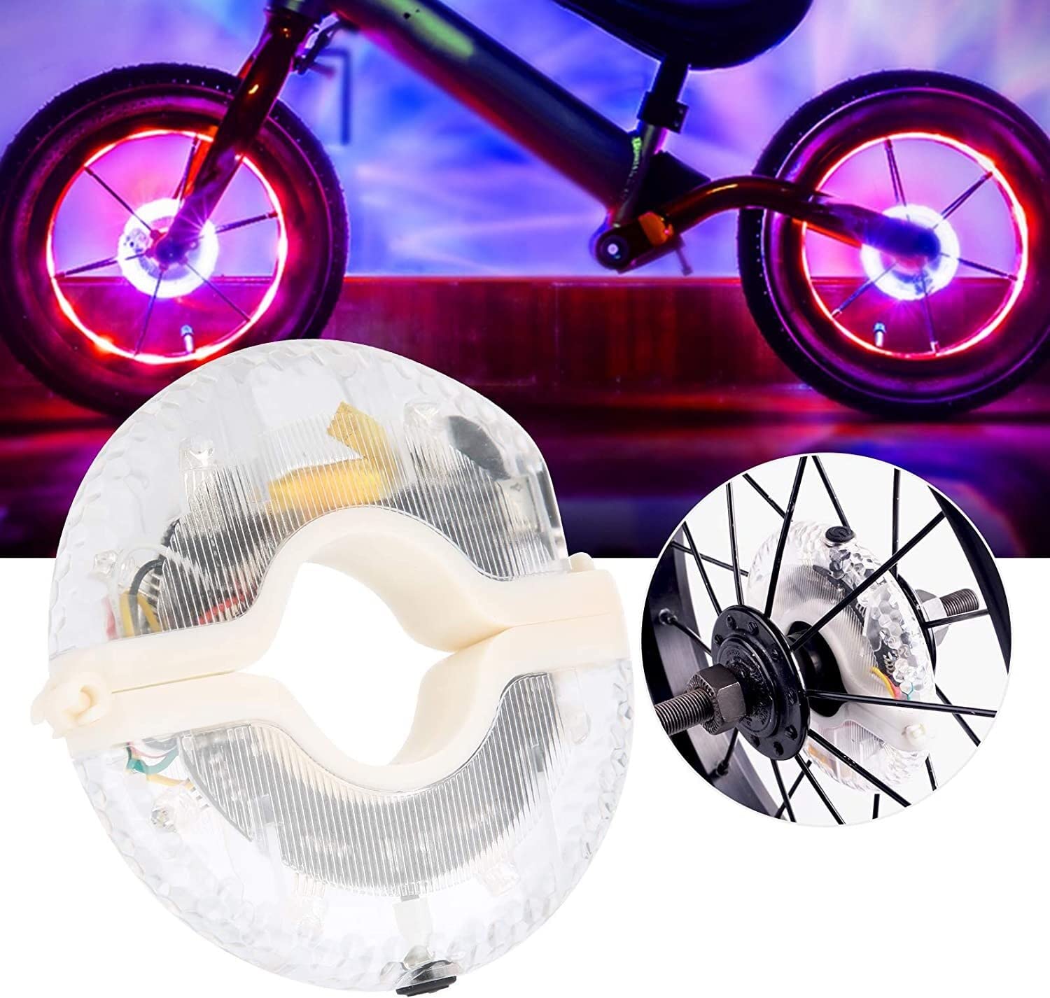 JYYBN USB Rechargeable LED Bike Wheel Lights - Colorful Spoke Lights for Bicycle, Scooter & Balance Bike | Night Riding Safety & Cool Cycling Accessories for Kids & Adults