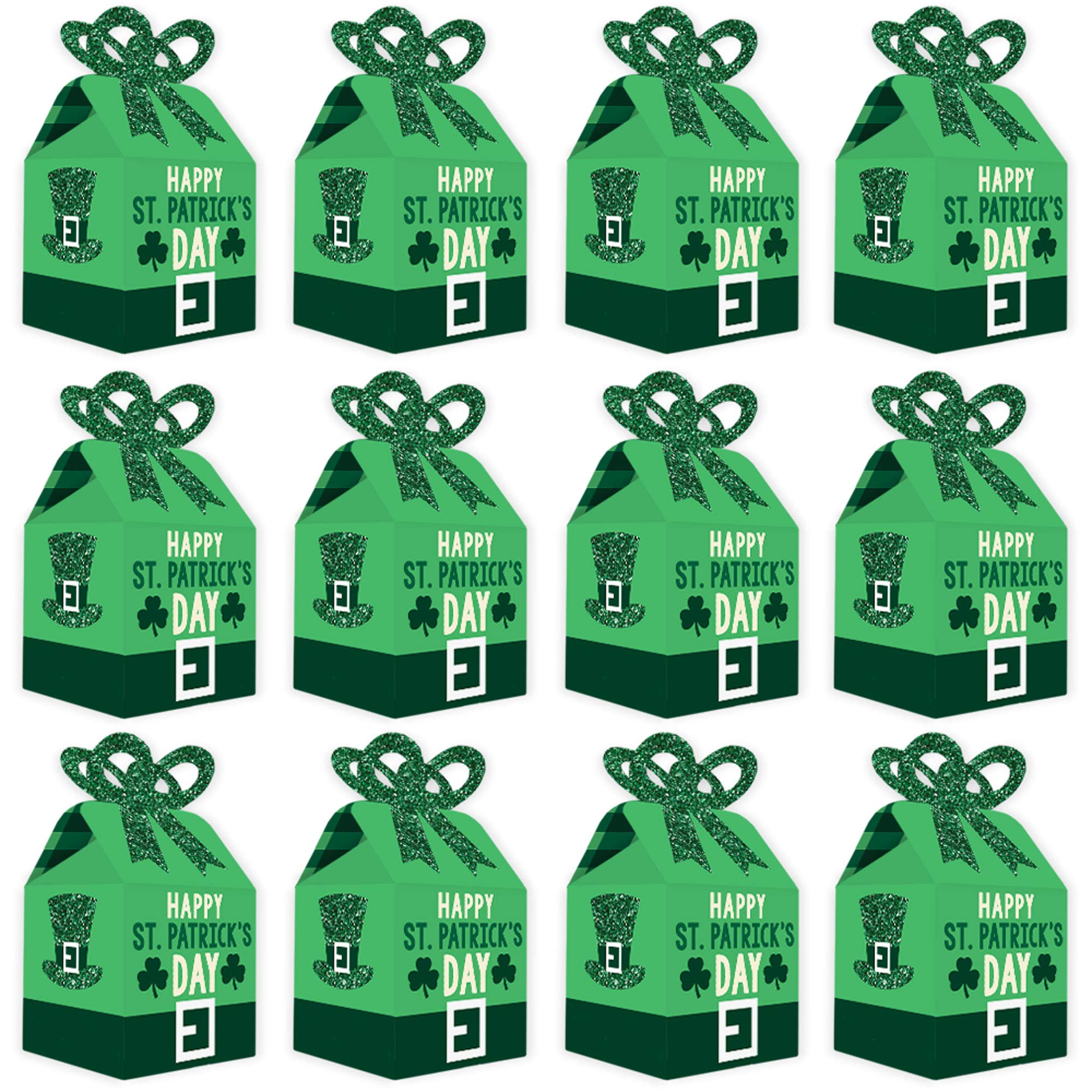St. Patrick's Day Gift Boxes - 12 Pack for Party Favors & Decor