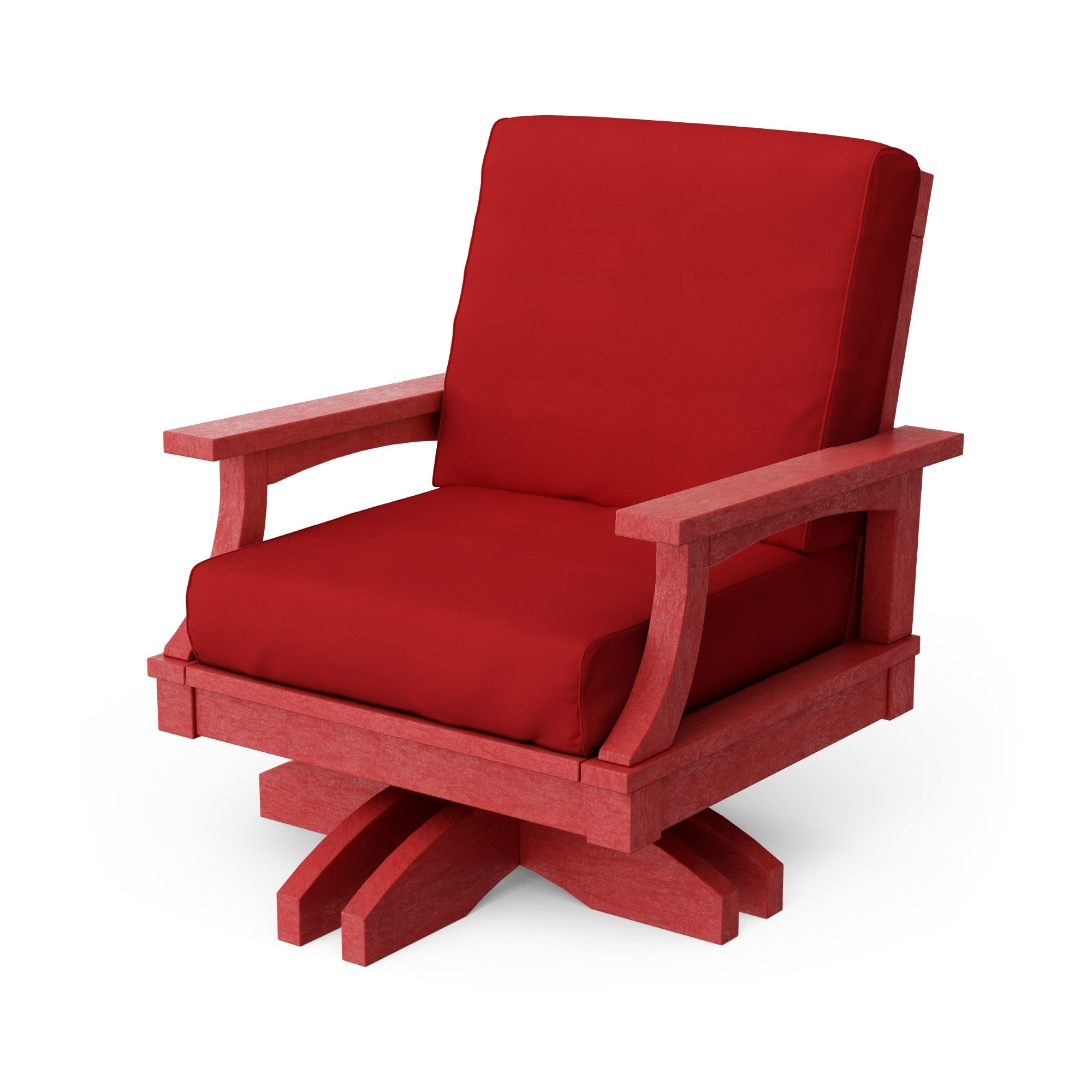 Heritage Deep Seating Swivel Chair - 360° Rotating Patio Lounge Chair with Cushions, Weather-Resistant Outdoor Furniture for Garden, Poolside & Backyard Relaxation