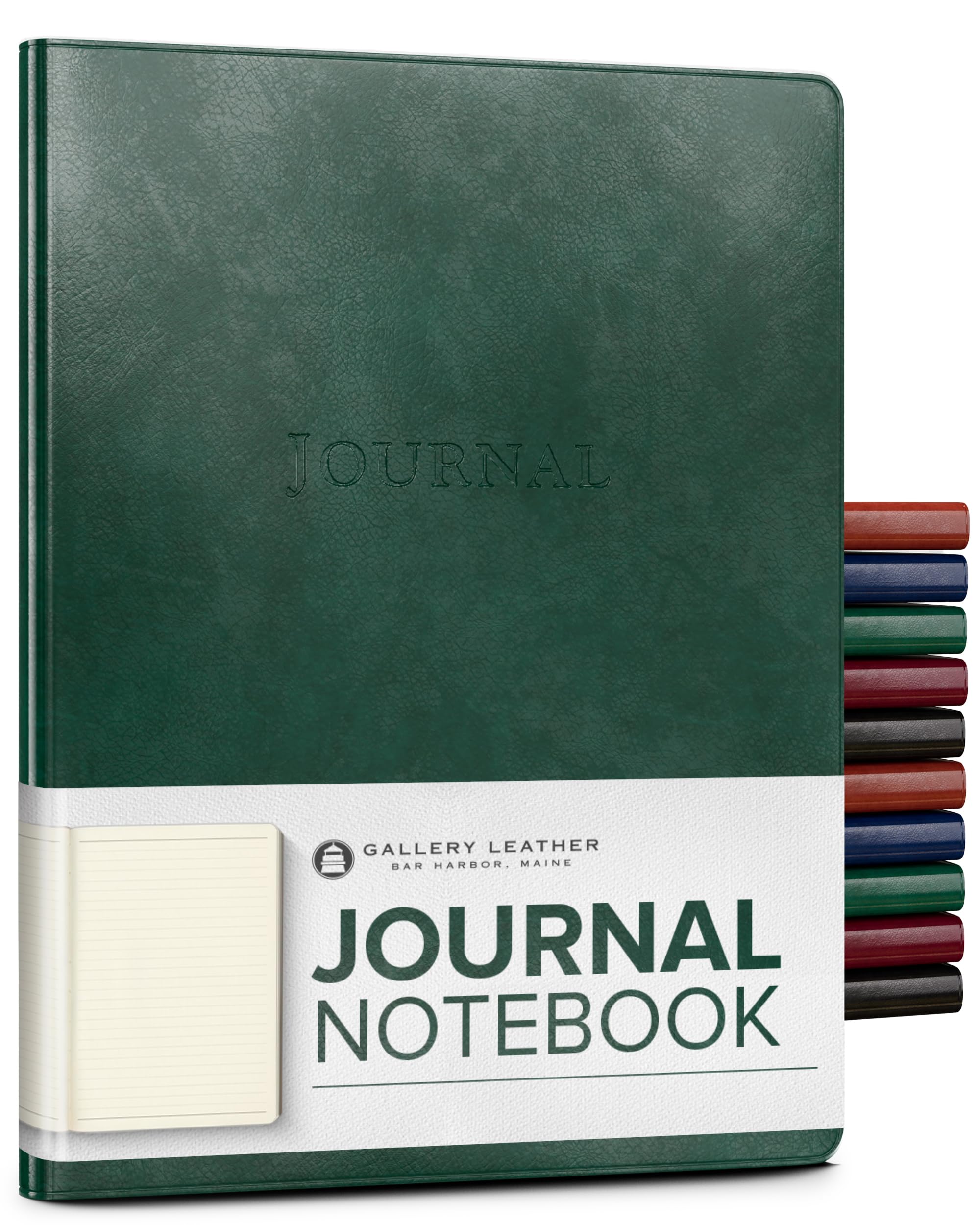 Premium Handcrafted Leather Journal Notebook - 192 Lined Pages, Softcover Writing Diary for Men & Women - 9.75