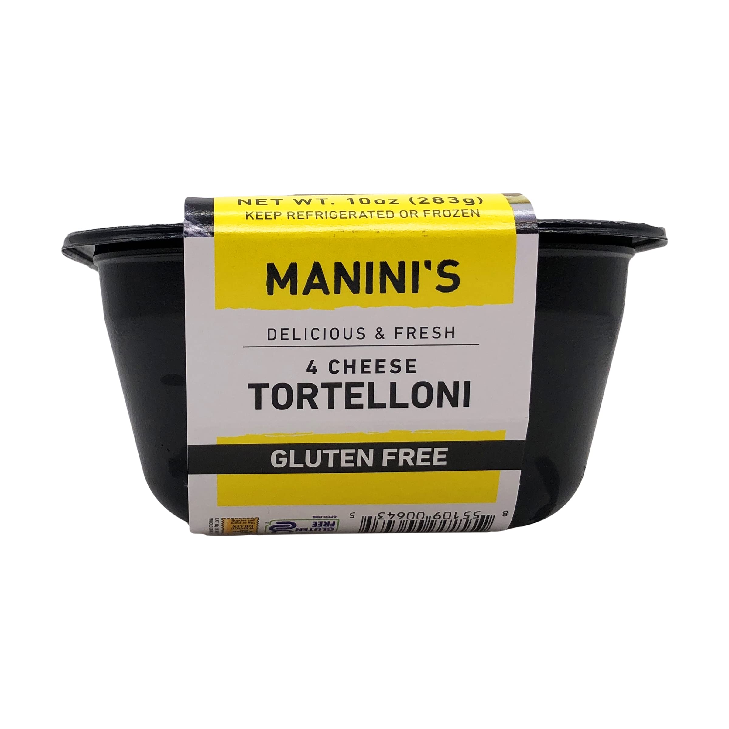 MANINIS Gluten Free 4 Cheese Tortelloni Pasta - 10 oz | Authentic Italian Taste | Perfect for Family Dinners & Italian-Themed Parties