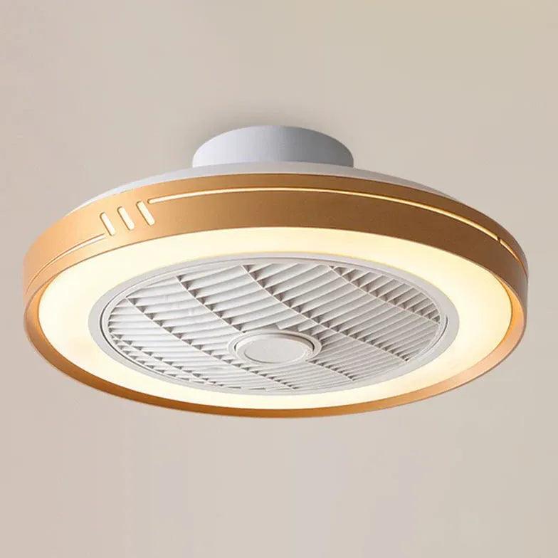 Modern Ring-Shaped Ceiling Fan with Light - Minimalist Design for Bedroom, Living Room & Office - Energy Efficient & Quiet Operation