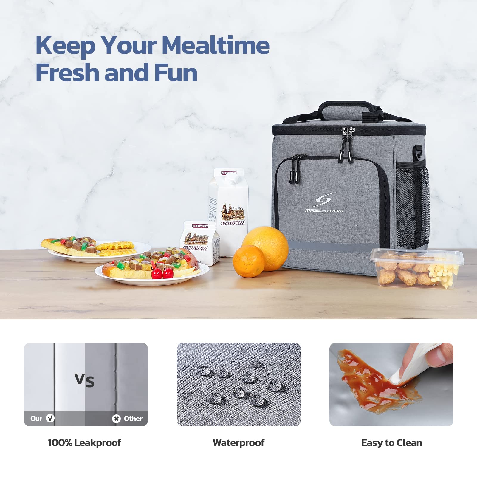 Premium Insulated Lunch Box for Men & Women - Leakproof Cooler Bag with Durable Tote Handle | Ideal for Office, School, Picnics & Outdoor Adventures
