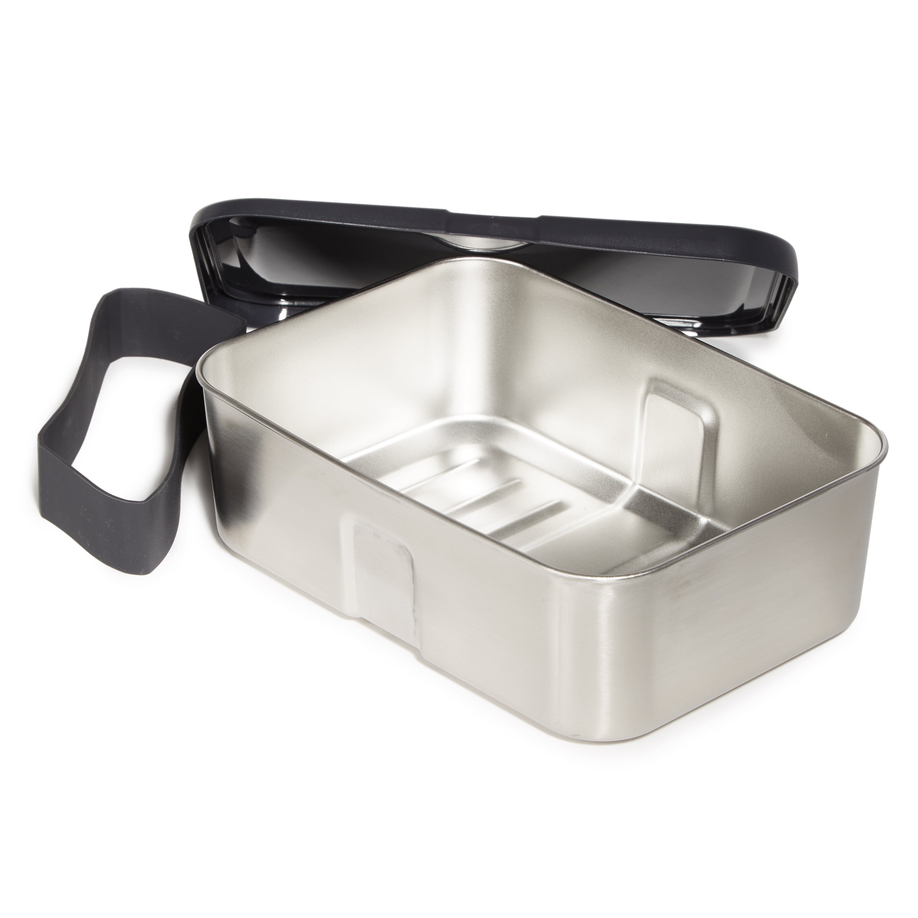 BergHOFF Essentials 6-Piece 18/10 Stainless Steel Lunch Box Set for Two - Durable & Leak-Proof Meal Prep Containers for Office, School & Picnics
