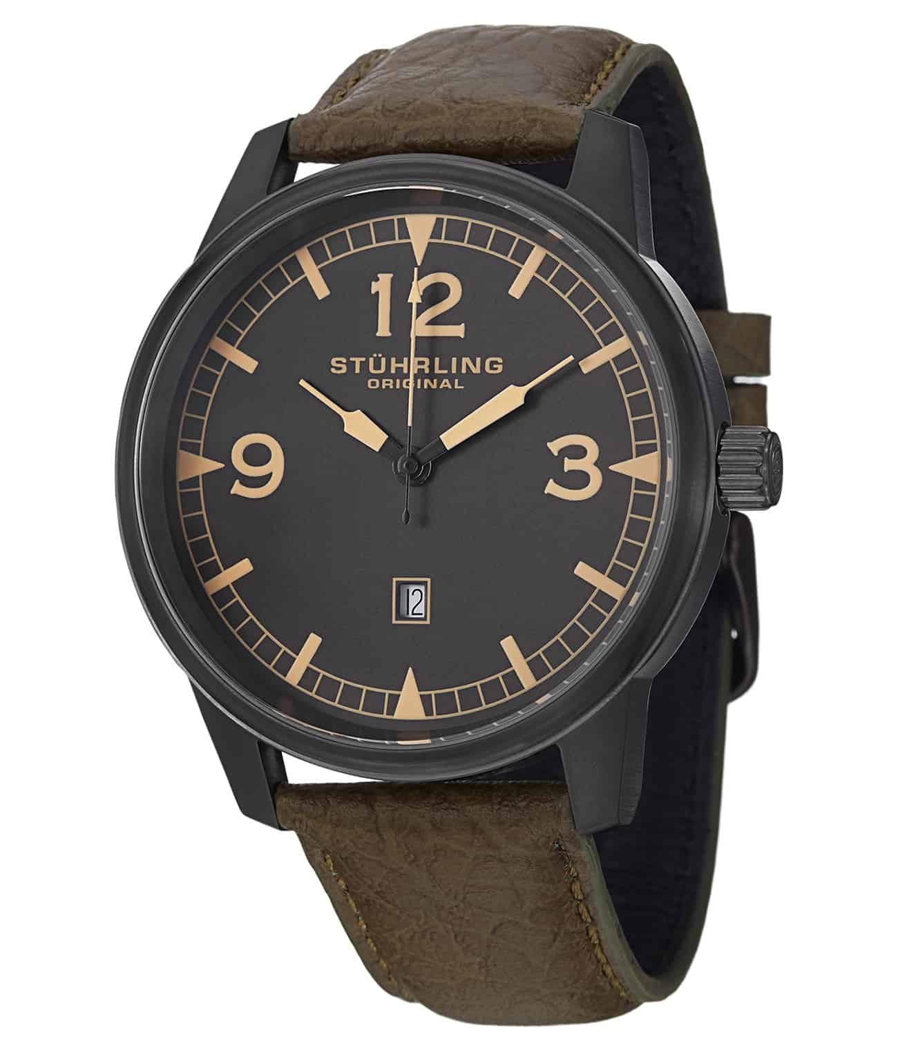 Condor 1129Q Quartz 48mm Aviator Watch - Stylish Pilot-Inspired Timepiece for Men, Water Resistant & Durable - Perfect for Aviation Enthusiasts, Outdoor Adventures & Everyday Wear