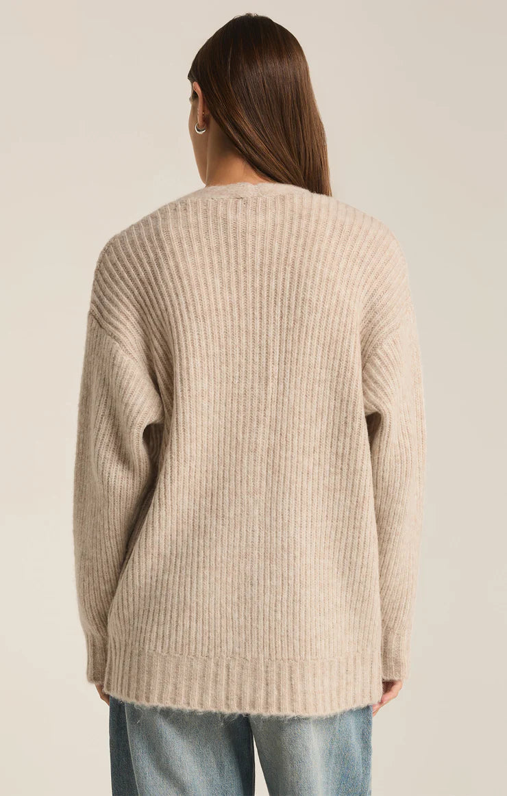 Z Supply Josie Cardigan - Women's Soft Knit Open Front Long Sleeve Sweater | Perfect for Fall Layering, Office Wear & Casual Outfits