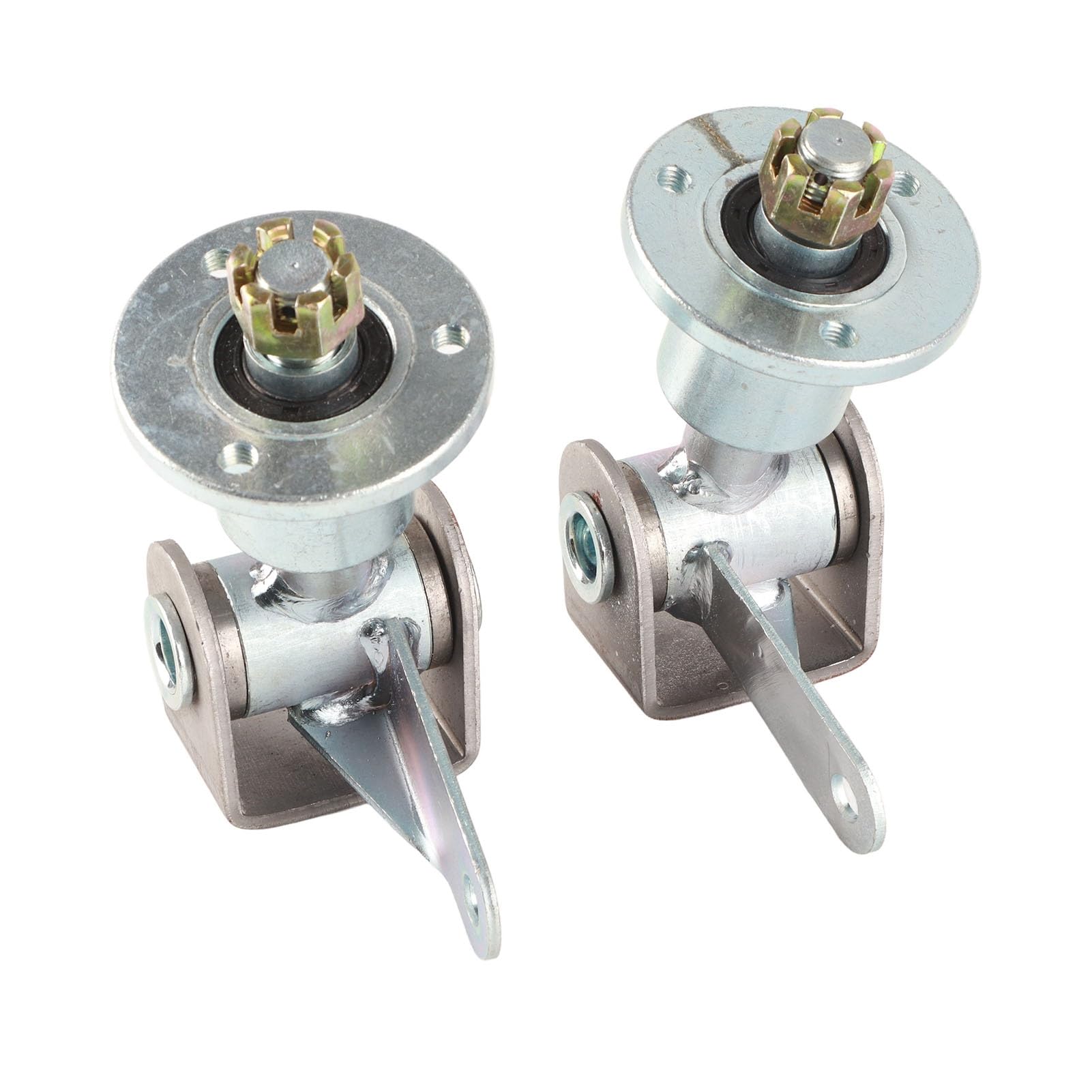 17mm 3 Stud Front Wheel Hub Bearing Flange Steering Knuckle Spindle for 5in Tires 6mm Studs - Direct Replacement for Quad Bike, ATV, Kart - Durable Off-Road & Racing Performance