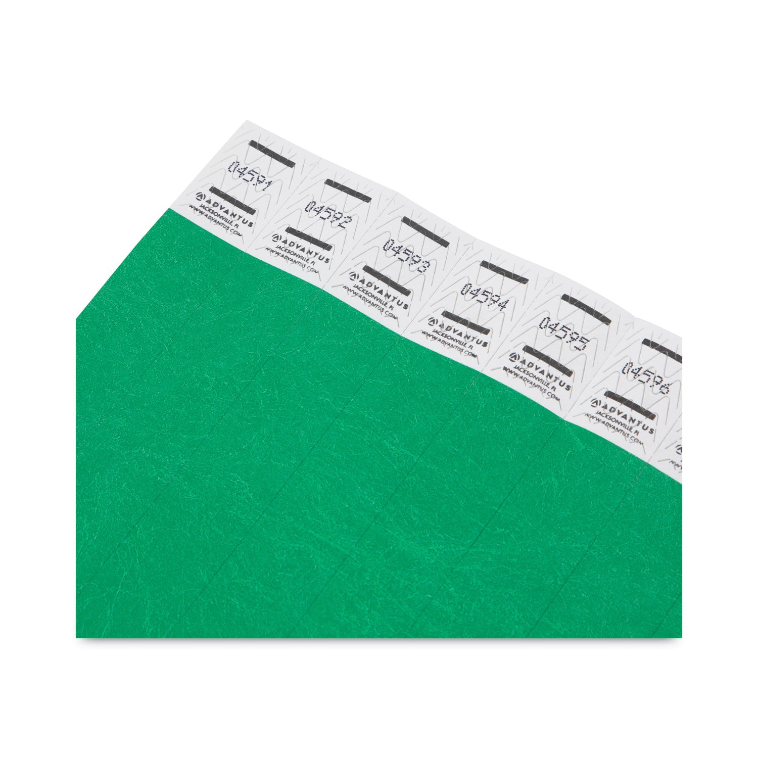Advantus Numbered Crowd Control Wristbands - Sequential 1-100, 0.75