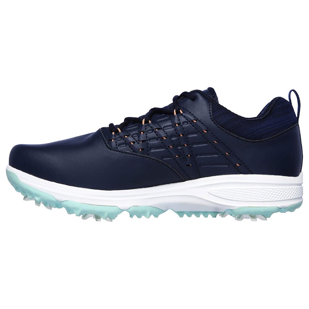 Skechers Women's Go Pro 2 Spiked Waterproof Golf Shoes - Lightweight Comfortable Athletic Footwear for Women Golfers | Perfect for Golf Course, Driving Range & Outdoor Sports