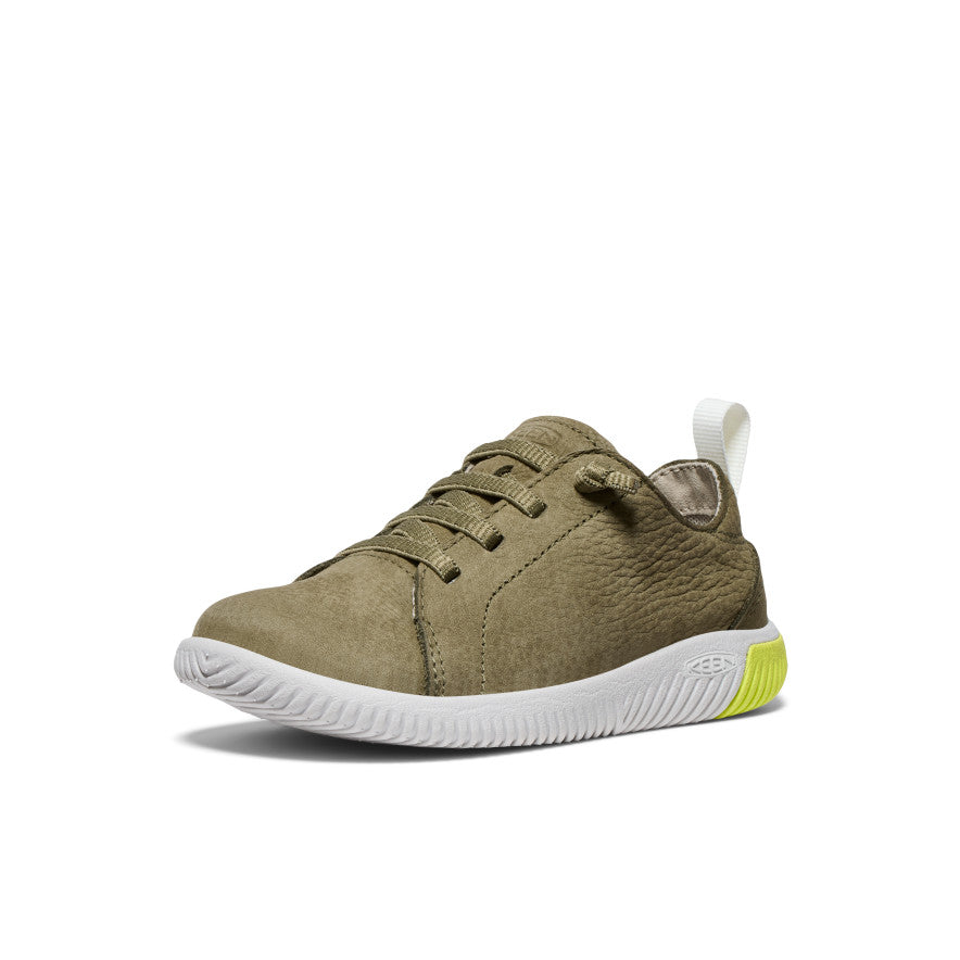 KNX Leather Sneakers for Toddlers & Little Kids - Martini Olive/Evening Primrose | Comfortable & Durable Shoes for Playtime, Preschool & Everyday Wear
