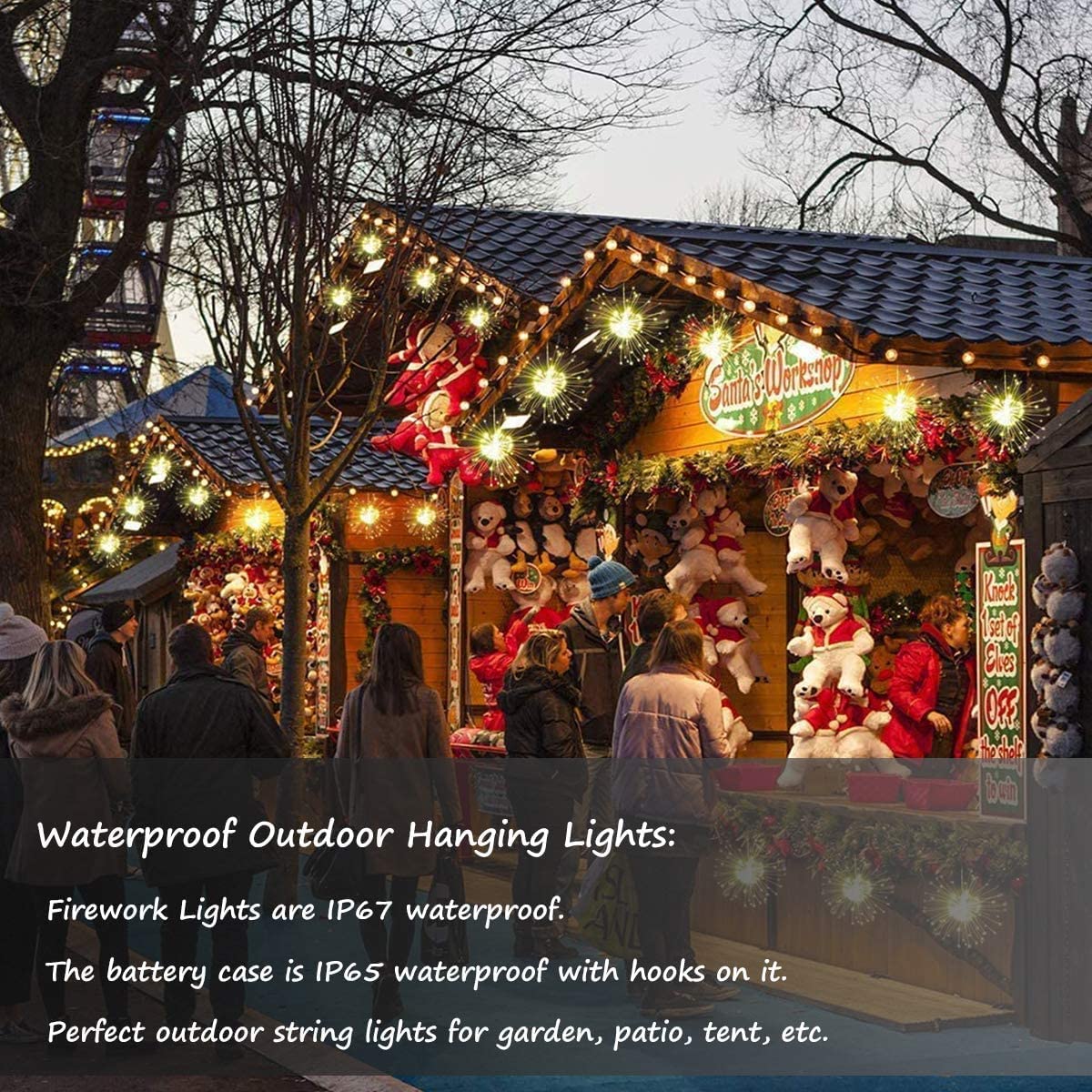 FOOING 6 Pack LED Copper Wire String Lights with Remote - 8 Modes Battery Operated Fairy Lights for Wedding, Party, Patio & Home Decor (Warm White) | Indoor & Outdoor Decorative Hanging Lights for Christmas, Garden, Bedroom