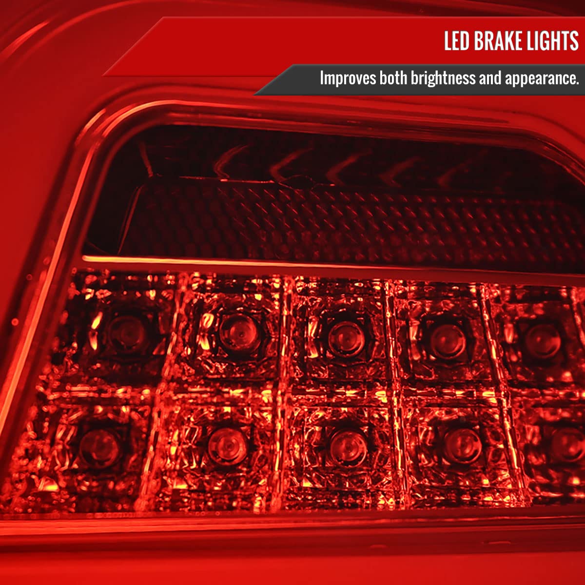 2006-2011 Car Model LED Tail Lights - Red Clear Full LED Brake Lamps for Enhanced Visibility & Style | Perfect for Night Driving & Custom Car Upgrades