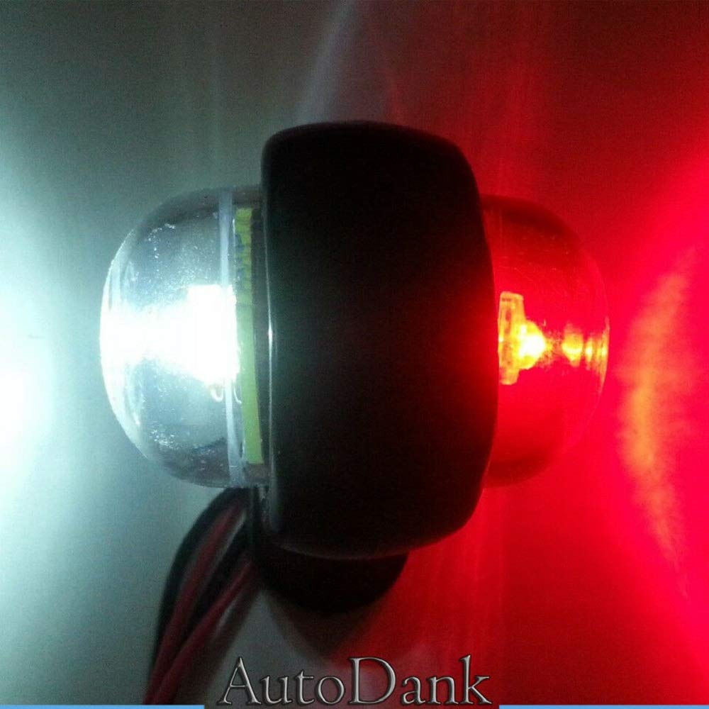2X 12V LED Truck Side Marker Lights - Amber Clearance Indicator Lamps for Semi Trucks, Trailers, RVs & Commercial Vehicles - Waterproof & Durable for Night Driving Safety
