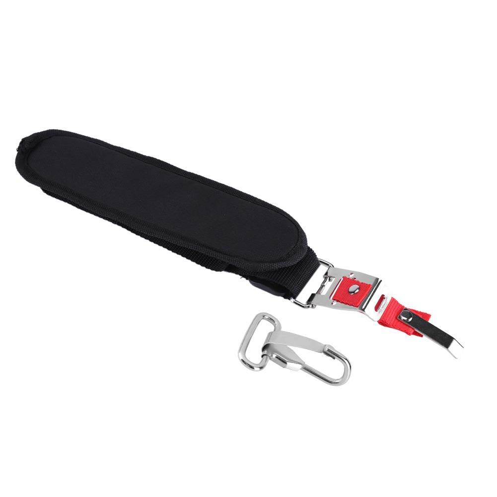 Fdit Adjustable Black Nylon Harness Shoulder Strap for Trimmer & Brush Cutter - Ergonomic Support with Carry Hook - Perfect for Landscaping, Gardening & Yard Maintenance