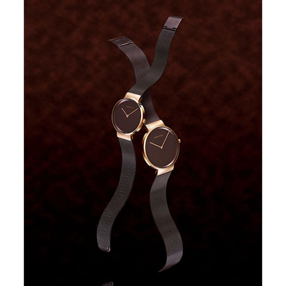 BERING 14539-262 Women's Watch - Elegant Stainless Steel Analog Watch with Date Window, Water Resistant, Perfect for Work, Parties & Everyday Wear