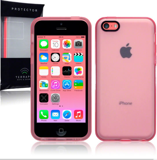 Apple iPhone 5C Frosted Bumper Case - Shockproof Protective Cover, Anti-Slip Grip, Pink (Compatible with iPhone 5C) - Perfect for Everyday Use, Travel & Outdoor Activities