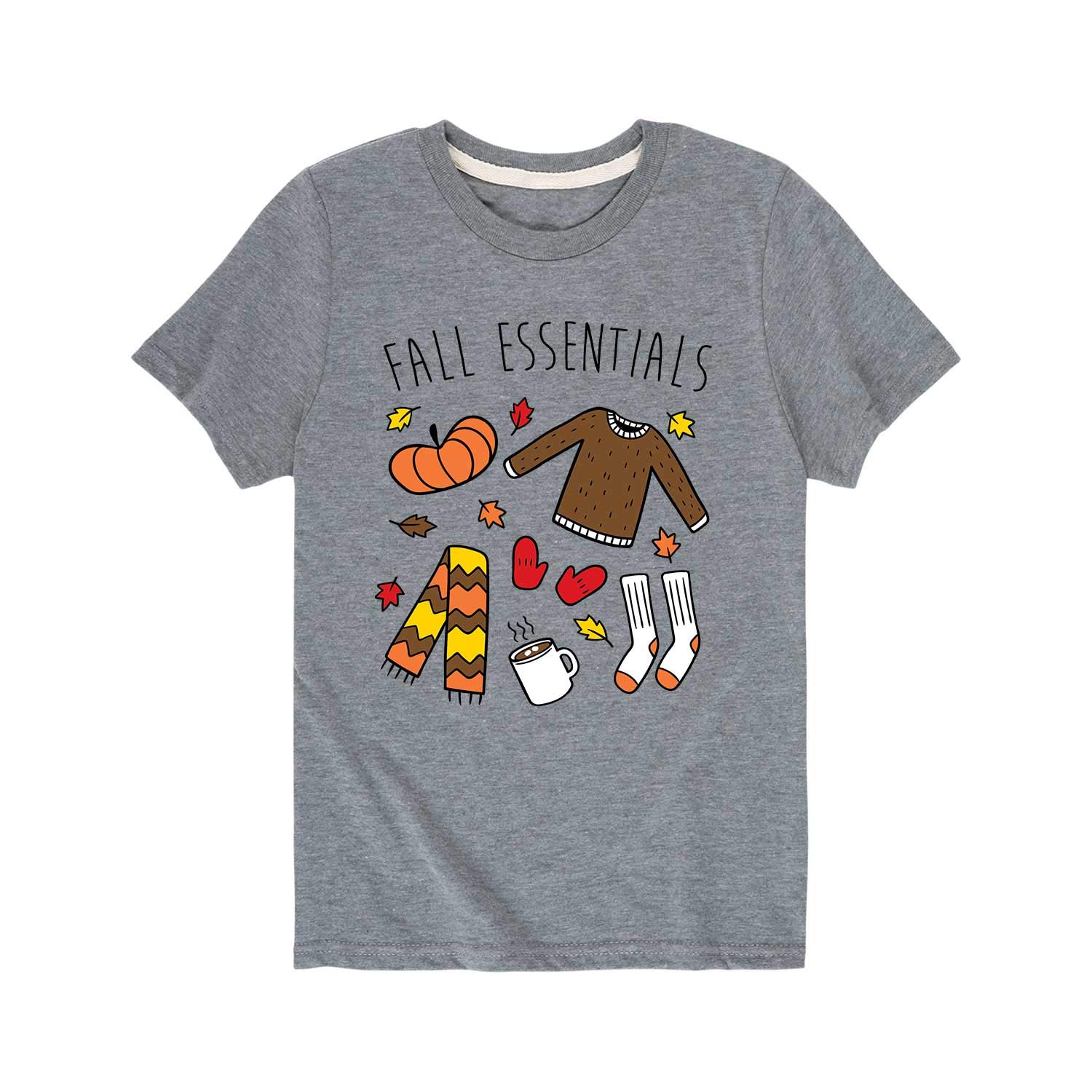 Fall Essentials Toddler Short Sleeve T-Shirt - Soft Cotton Kids Tee for Boys & Girls - Perfect for Playdates, Preschool & Autumn Outfits
