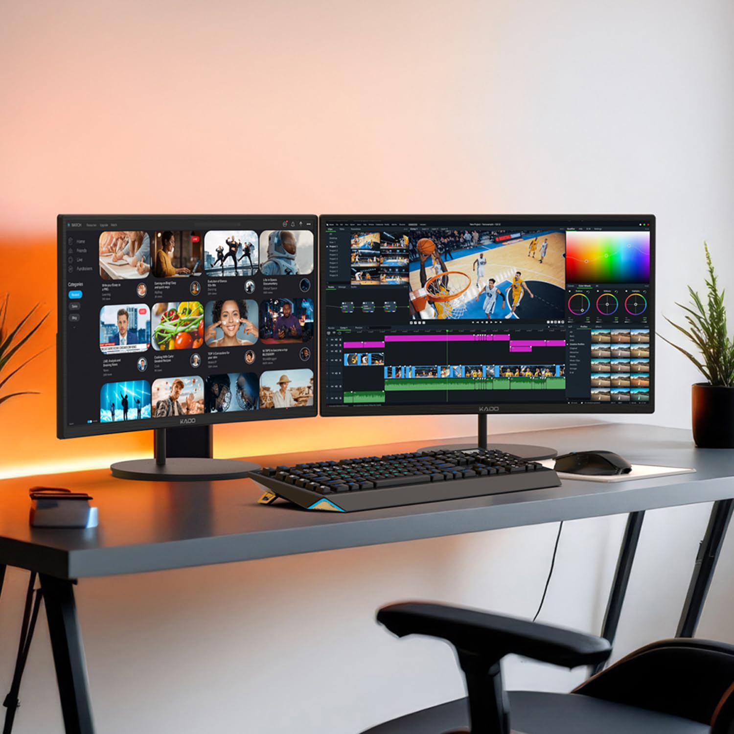 Kado Dual Monitor Setup - 2-Pack 27