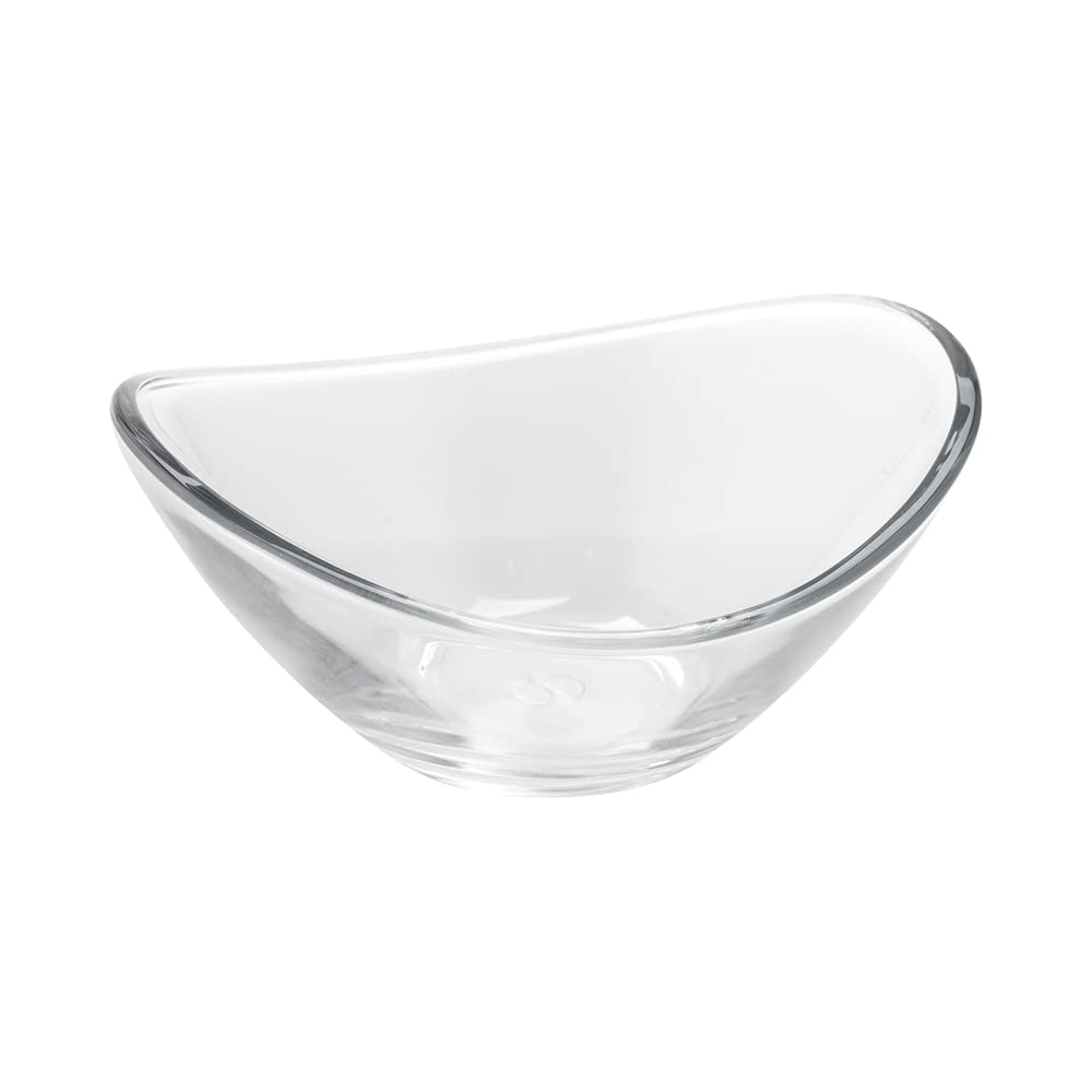 Restaurantware 5 oz Small Glass Bowls - Set of 60 Dishwasher-Safe Lead-Free Clear Glass Prep Bowls with Raised Edges for Spices, Condiments, Ingredients - Perfect for Desserts, Appetizers, and Kitchen Prep Work