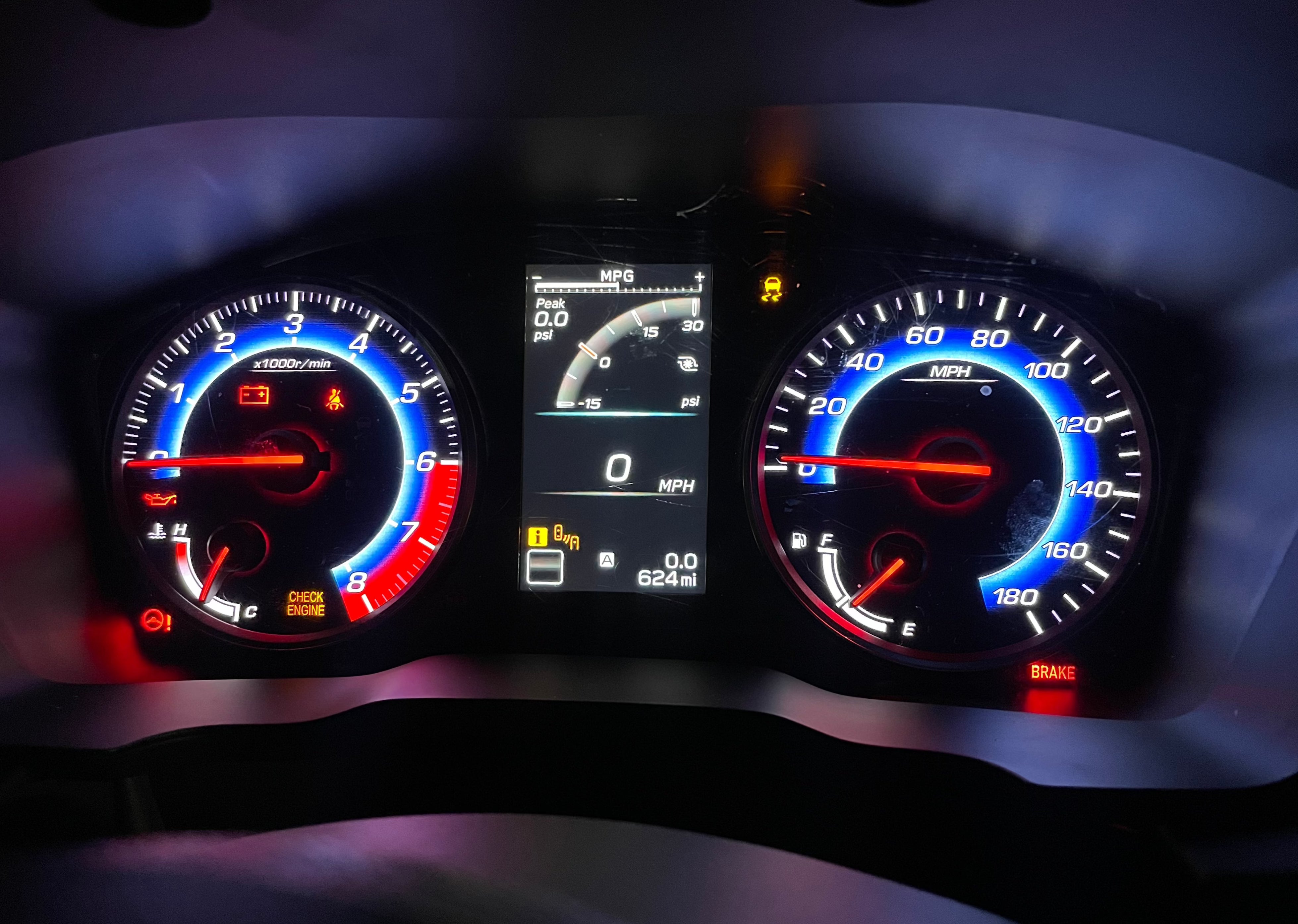Illumaesthetic Subaru WRX (VB 2022+) Gauge Faces - Custom Dashboard Instrument Cluster for Enhanced Driving Experience - Perfect for Night Driving & Performance Tuning