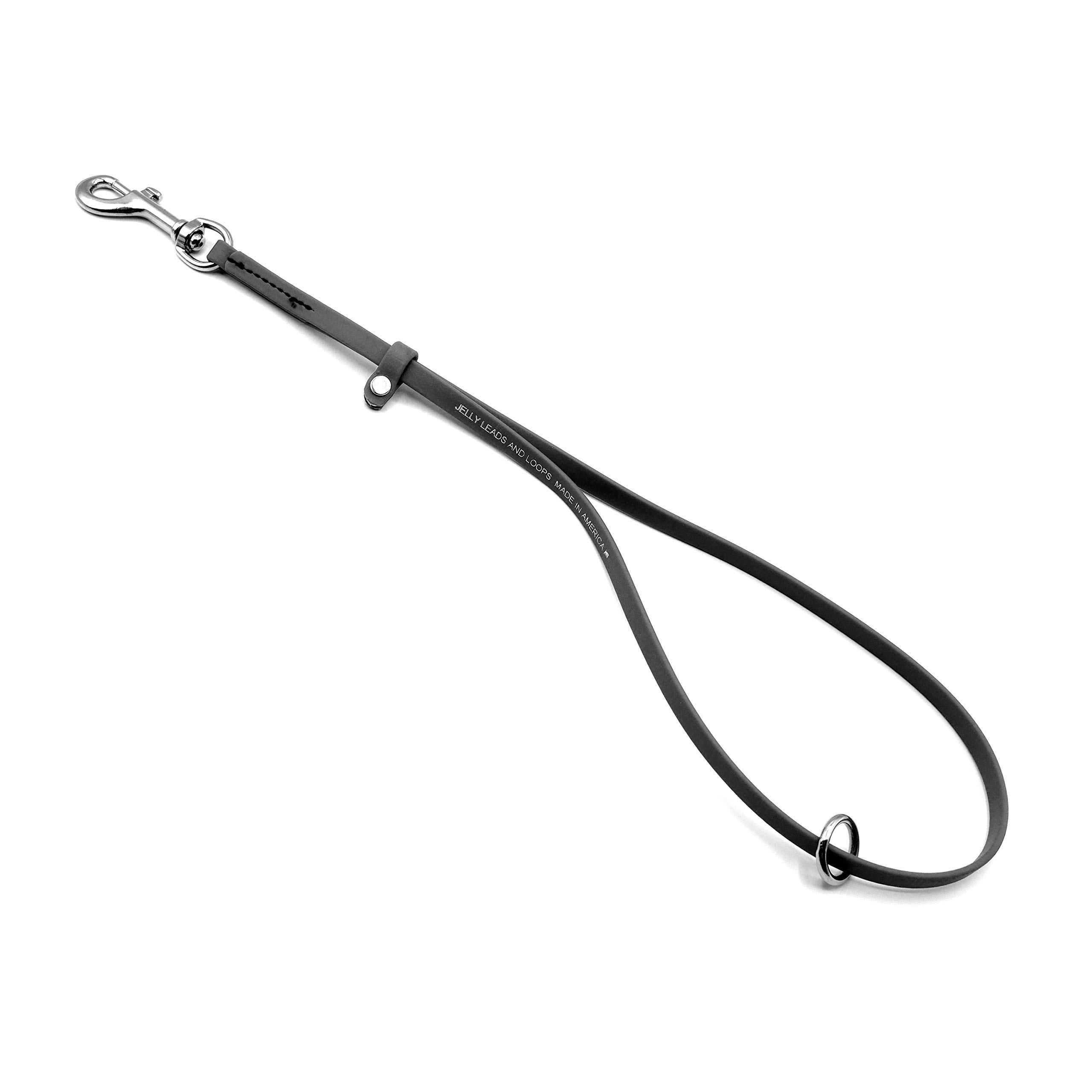 Premium Jelly Pet Grooming Loop for Dogs - Strong BioThane Noose with Easy-Clean Waterproof Design - Secure Grooming Helper for Tubs & Tables - Perfect for Professional Groomers & Home Use (Black)