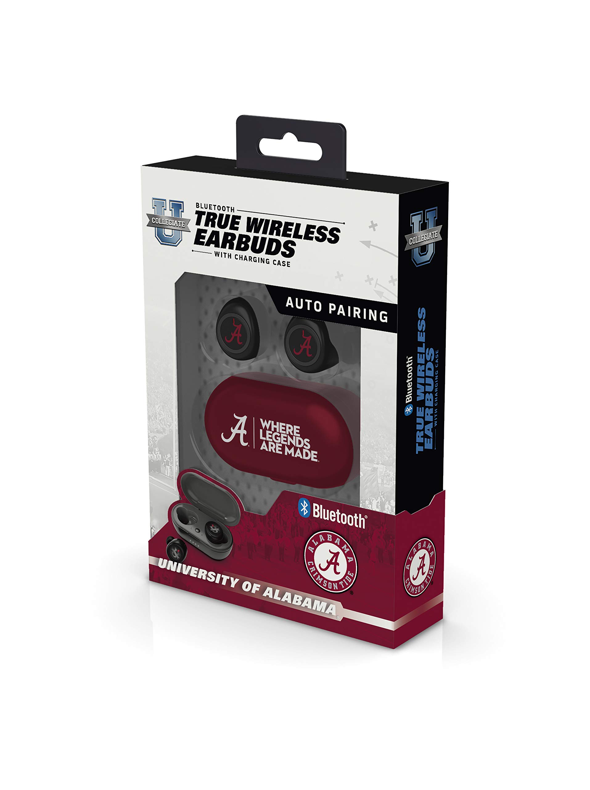 SOAR NCAA True Wireless Earbuds V.2 - Bluetooth 5.0 Headphones with 24H Playtime, IPX5 Waterproof for Sports, Gym & Running - Noise Cancelling Wireless Earbuds for iPhone & Android