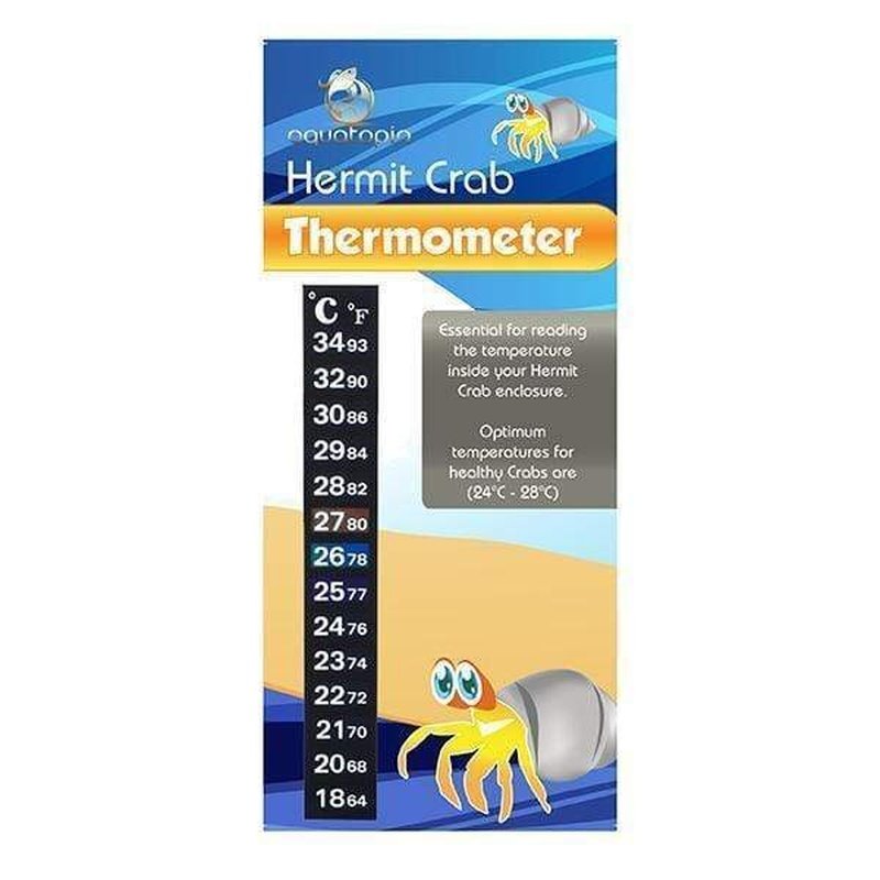 Accurate Aquatopia Hermit Crab Thermometer for Reptile & Amphibian Tanks - Digital Temperature Gauge for Terrariums, Habitats, and Pet Enclosures