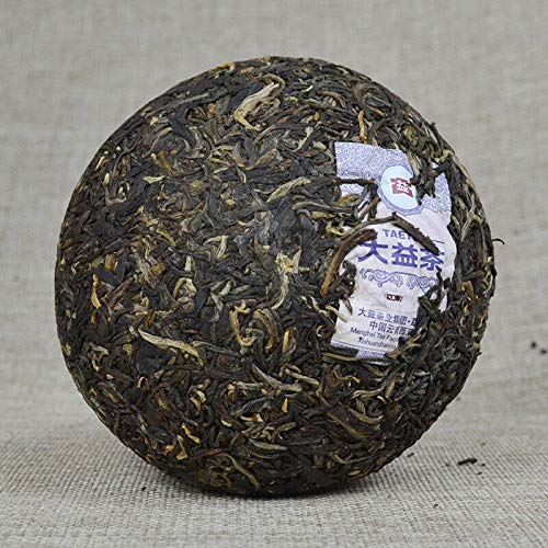 Premium 2012 Yunnan Menghai Raw Puerh Tea Cake - Spring Bud Green Tuo Cha (250g) | Authentic Sheng Puer Tea from Menghai Tea Factory | Perfect for Tea Ceremonies, Gifts & Daily Wellness