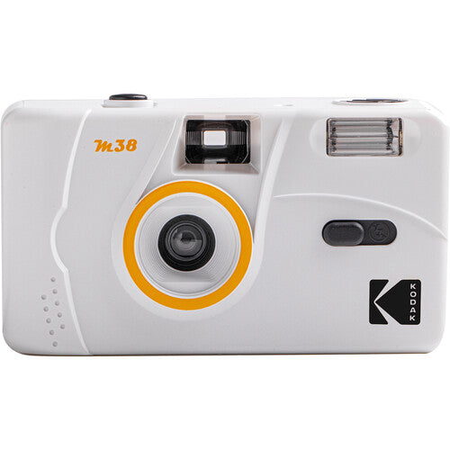 Kodak M38 35mm Film Camera with Built-in Flash - Vintage Style Point & Shoot Camera for Travel & Street Photography (Cloudy White) - Perfect for Beginners, Film Enthusiasts & Retro Lovers