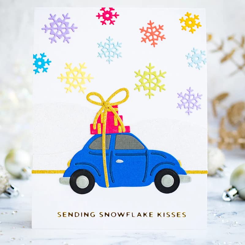 Snowflake Christmas Ball Metal Cutting Dies – DIY Embossing Stencils for Card Making, Scrapbooking & Photo Albums | Holiday Craft Supplies for Handmade Greeting Cards & Home Decor