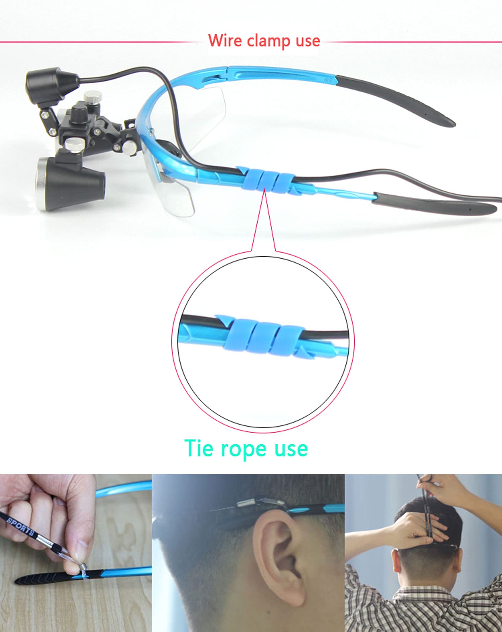 3.5X Dental Loupes with LED Headlight - Adjustable Surgical Magnifier Glasses for Dentists, Surgeons, Jewelers & Hobbyists | Perfect for Dental Procedures, Surgical Operations, Jewelry Making & Detailed Work