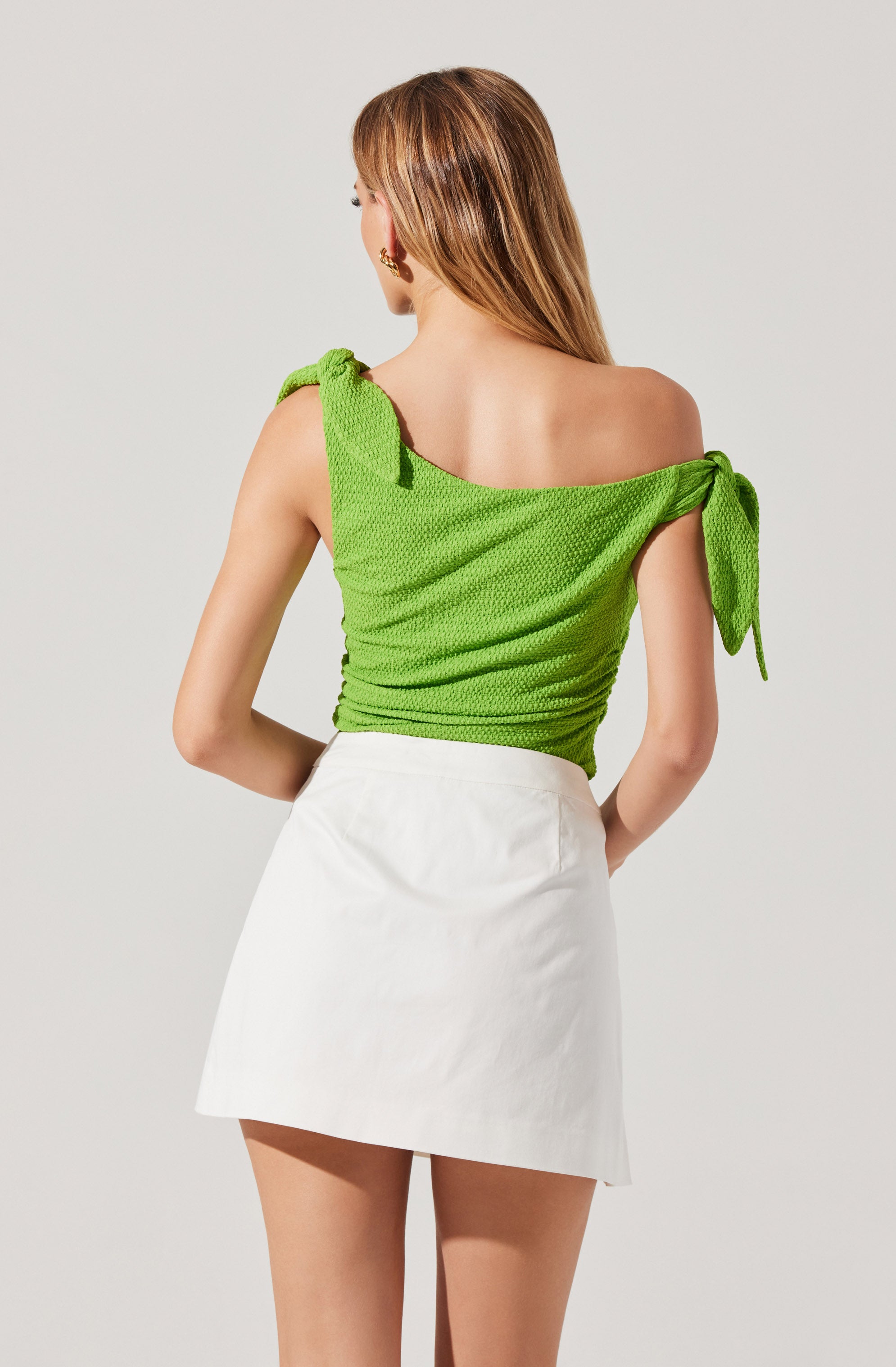 Lora Textured Off Shoulder Top Women's Fashion Blouse - Perfect for Summer Outfits, Beach Vacations & Date Nights