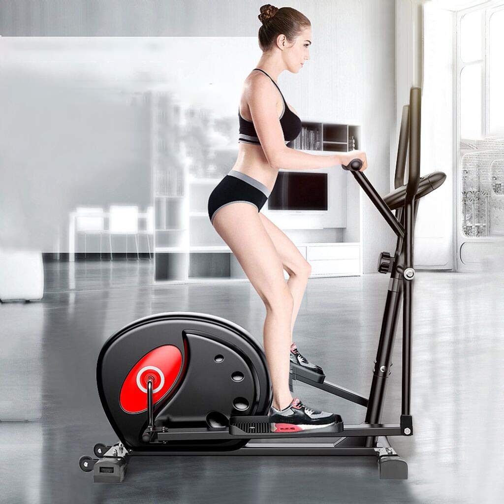8-Level Magnetic Resistance Elliptical Trainer for Home Gym - Digital Monitor, Smooth & Quiet Cardio Machine for Full-Body Workout - Perfect for Small Spaces & Apartment Fitness