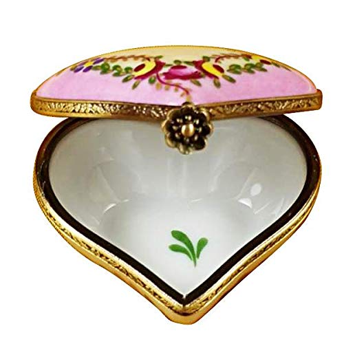 Authentic Limoges Porcelain Heart Figurine - Love Always - Handcrafted in France | Perfect for Valentine's Day Gifts, Wedding Favors & Home Decor