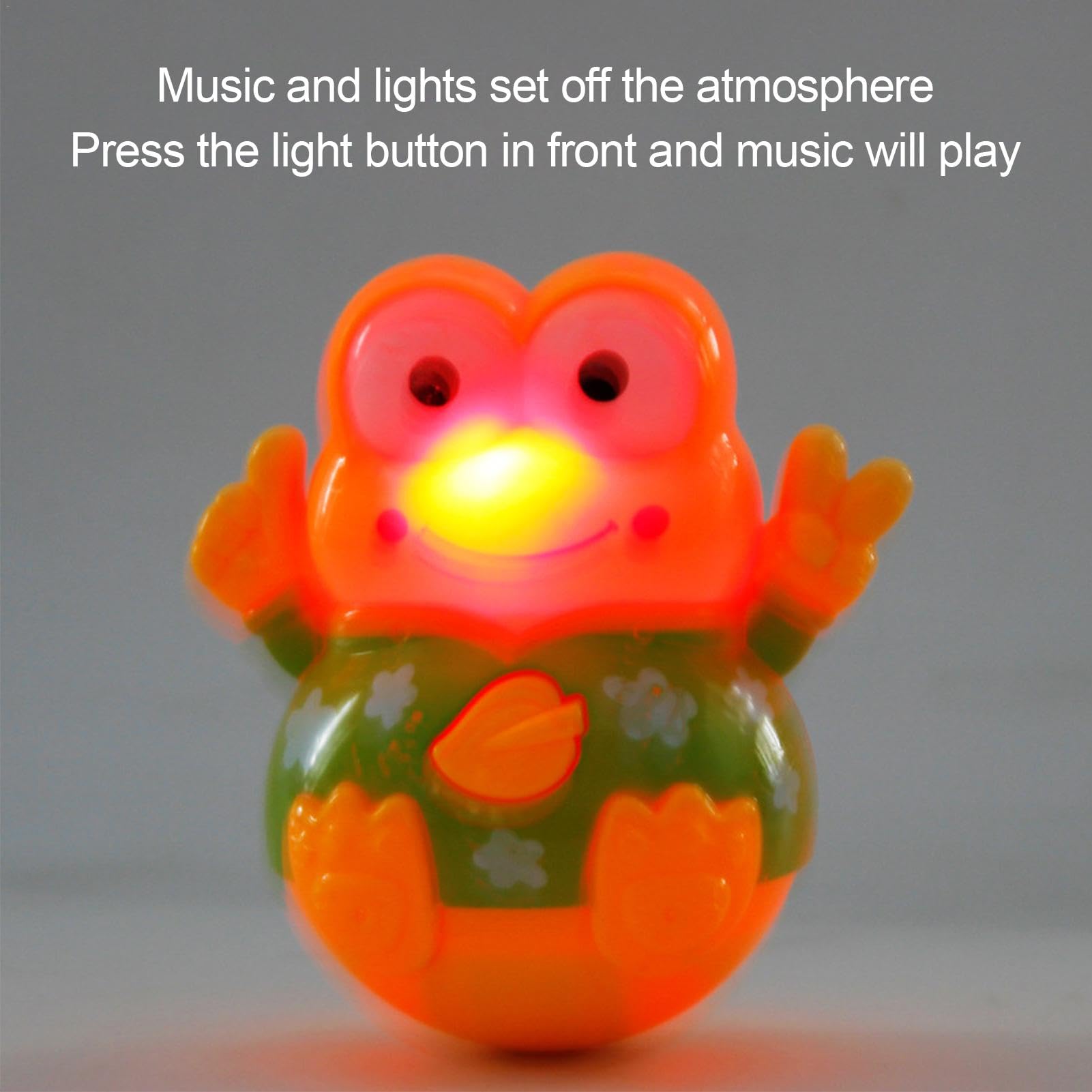 Quaeetyu Wobble Frog Toy - Fun Balancing Action Toy for Kids | Interactive Wobbling Figure for Playtime & Learning | Cute Frog-Shaped Balance Game for Toddlers & Preschoolers | Perfect for Indoor Play, Birthday Gifts & Sensory Development