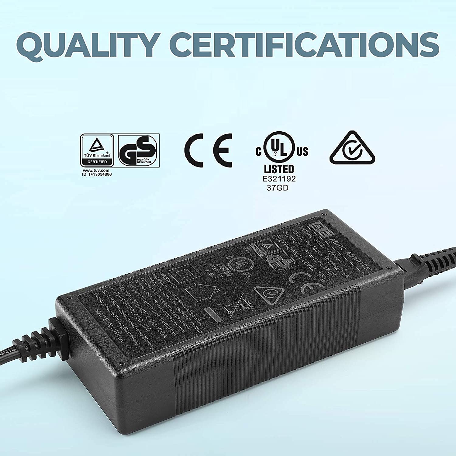 12V AC Power Cord & Adapter for Car Refrigerator - Replacement Part for Portable Car Fridge Freezer - Perfect for Road Trips, Camping & RV Adventures