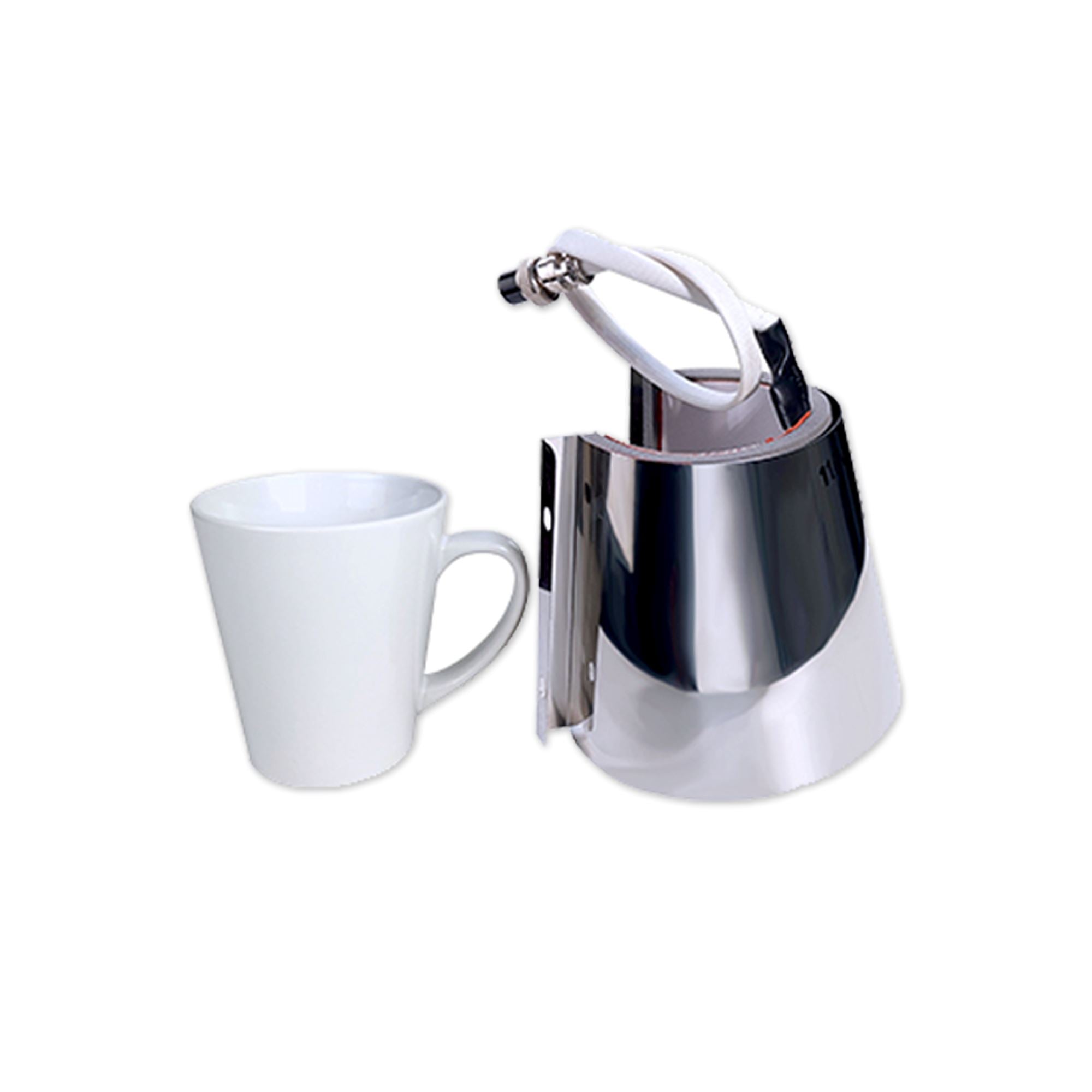 Swing Design Tumbler Attachment - Tapered 12oz Stainless Steel Cup Holder for Coffee, Tea & Cold Drinks - Perfect for Bars, Cafes & Outdoor Activities