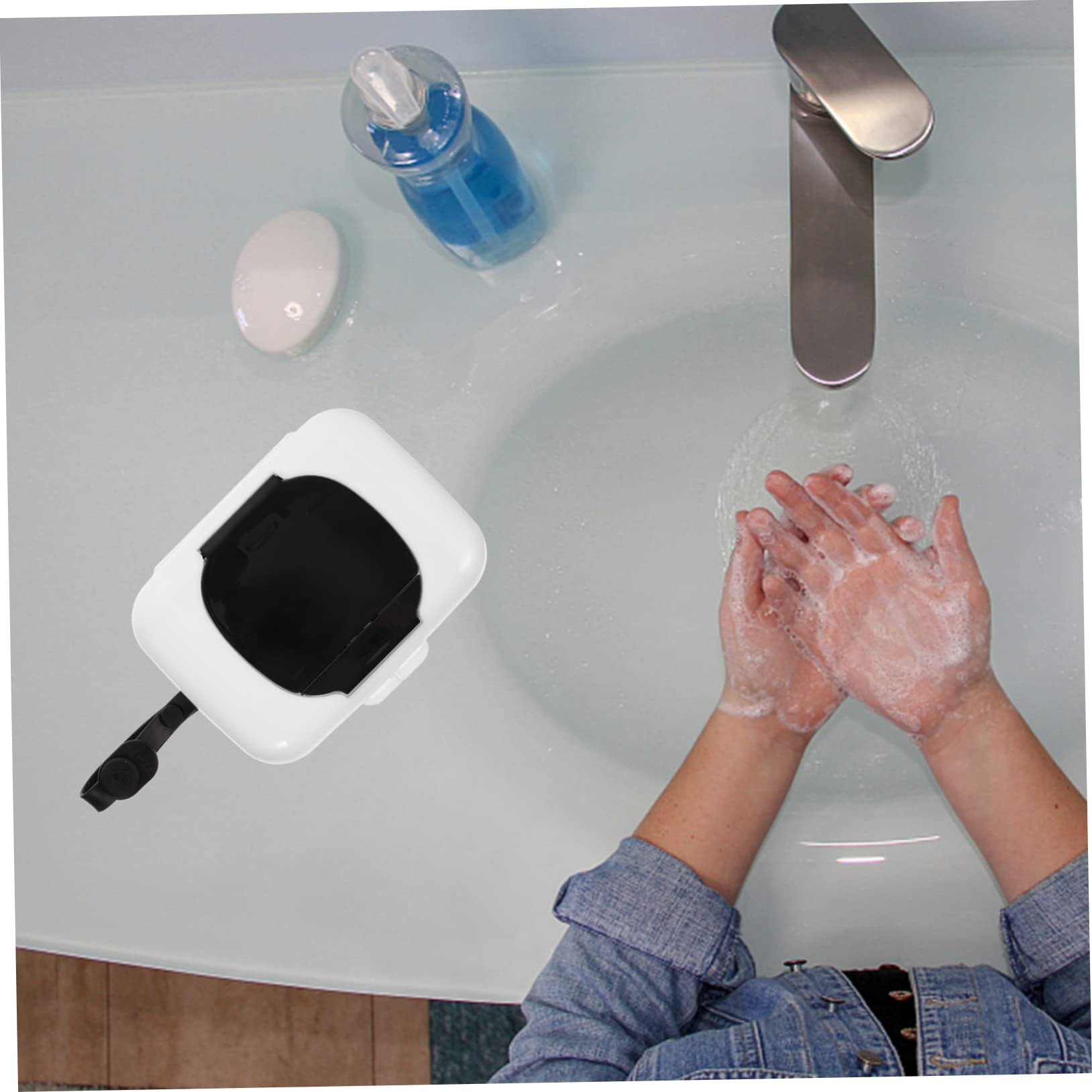 Greenadscape Travel Wipe Dispenser Box - Portable Mini Handheld Container for Diaper Wipes & Wet Wipes | Perfect for On-the-Go Parents, Baby Care, Travel, Camping & Car Use