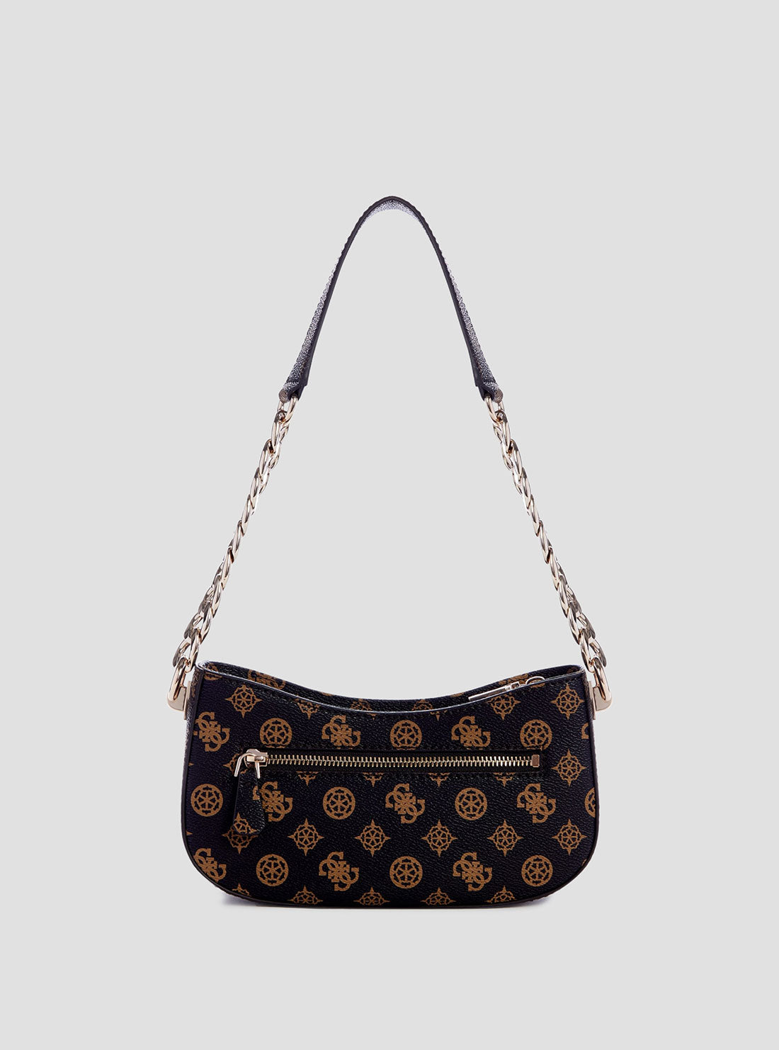 Evelune Brown Leather Shoulder Bag with Logo - Stylish Crossbody Purse for Women, Perfect for Work, Travel & Everyday Use
